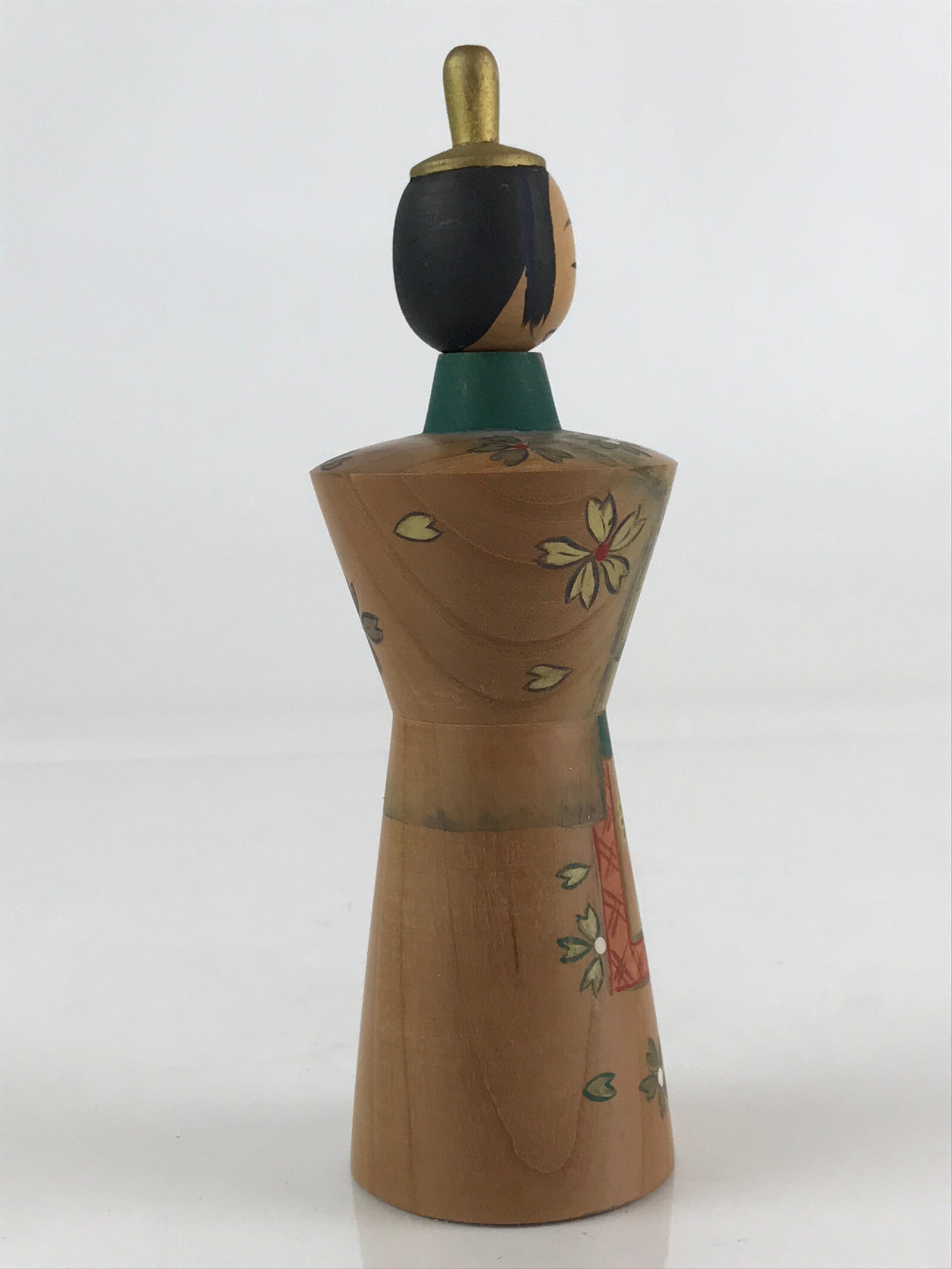Japanese Wooden Kokeshi Hina Doll Vtg Figurine Traditional Craft Toy KF611