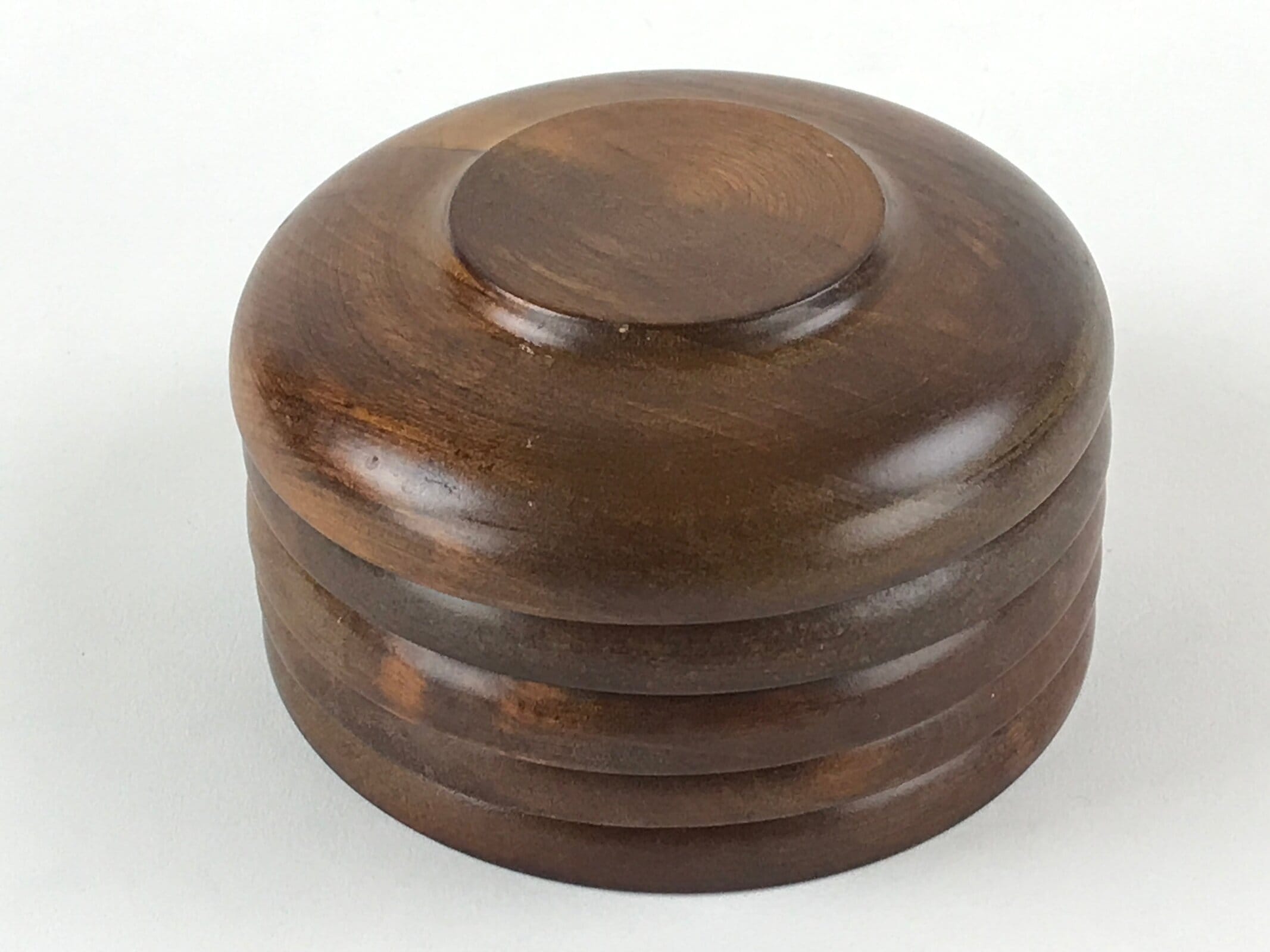 Japanese Wooden Lacquer Drink Saucer 5pc Set Vtg Chataku Coaster Round UR938