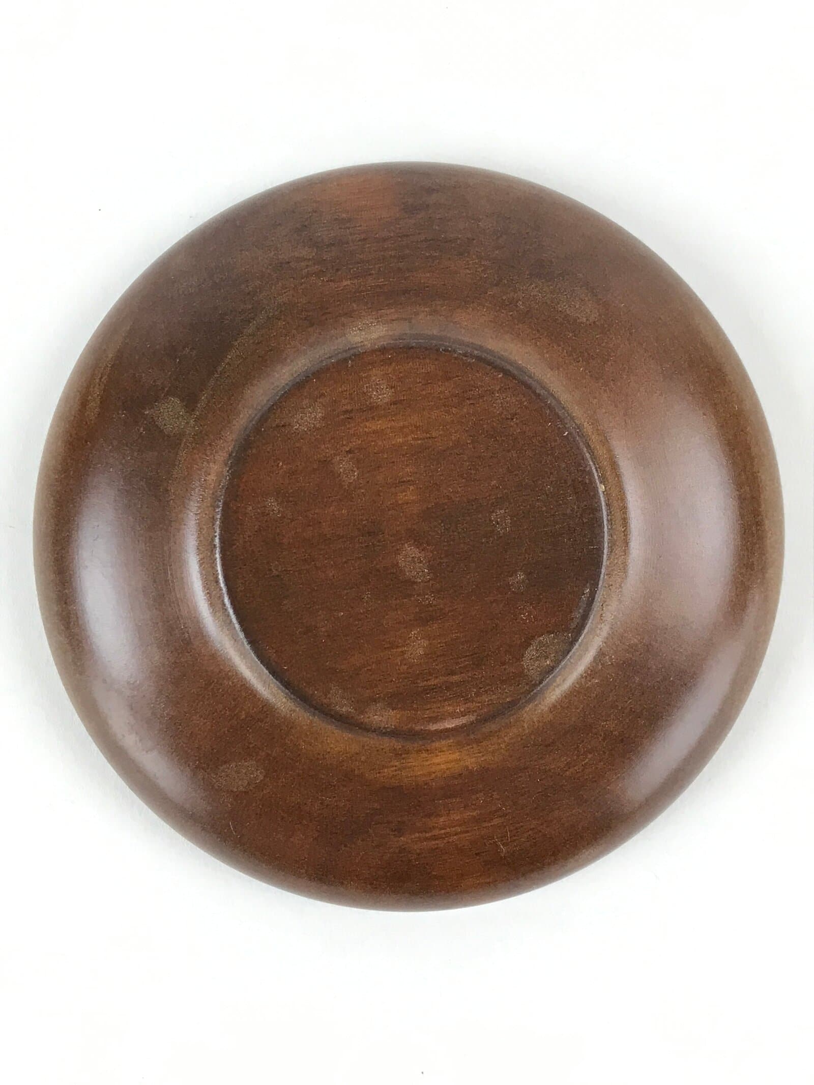 Japanese Wooden Lacquer Drink Saucer 5pc Set Vtg Chataku Coaster Round UR938