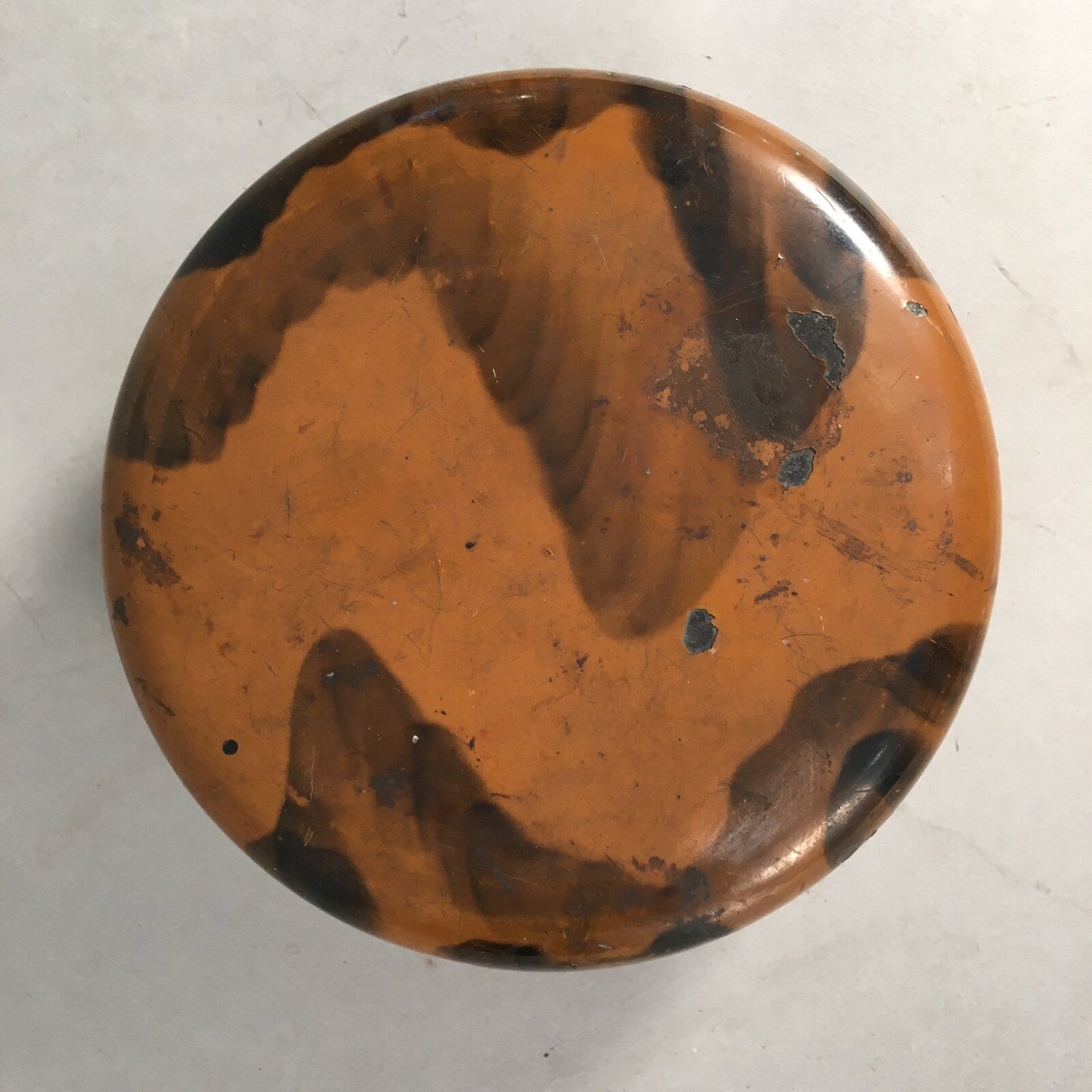 Japanese Wooden Lacquer Lidded Snack Bowl Vtg Kashiki Tea Ceremony UR464