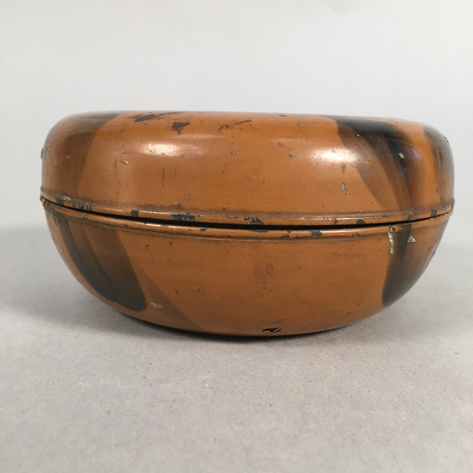 Japanese Wooden Lacquer Lidded Snack Bowl Vtg Kashiki Tea Ceremony UR464