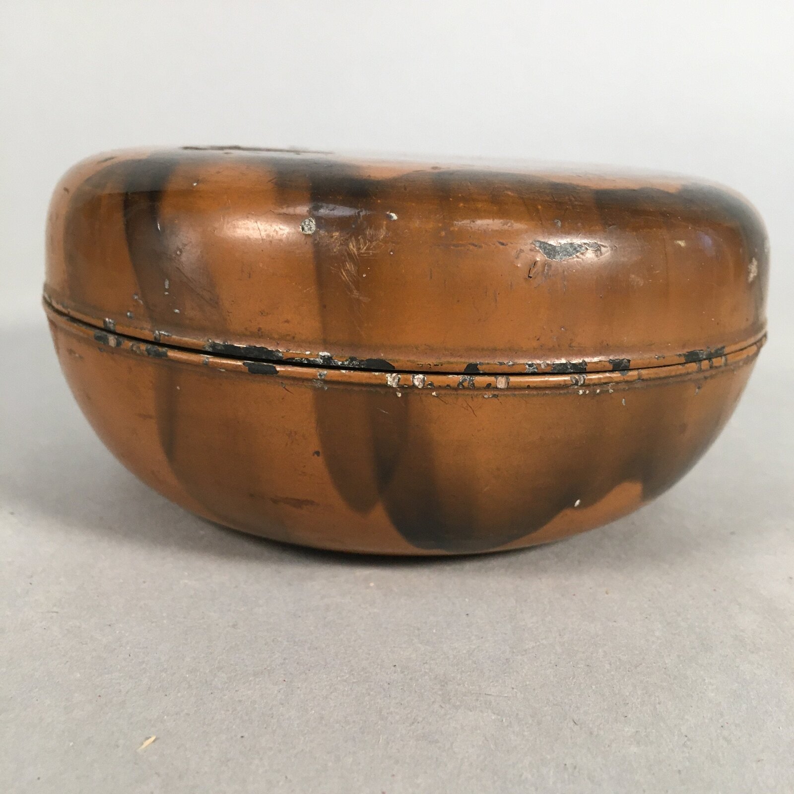 Japanese Wooden Lacquer Lidded Snack Bowl Vtg Kashiki Tea Ceremony UR464