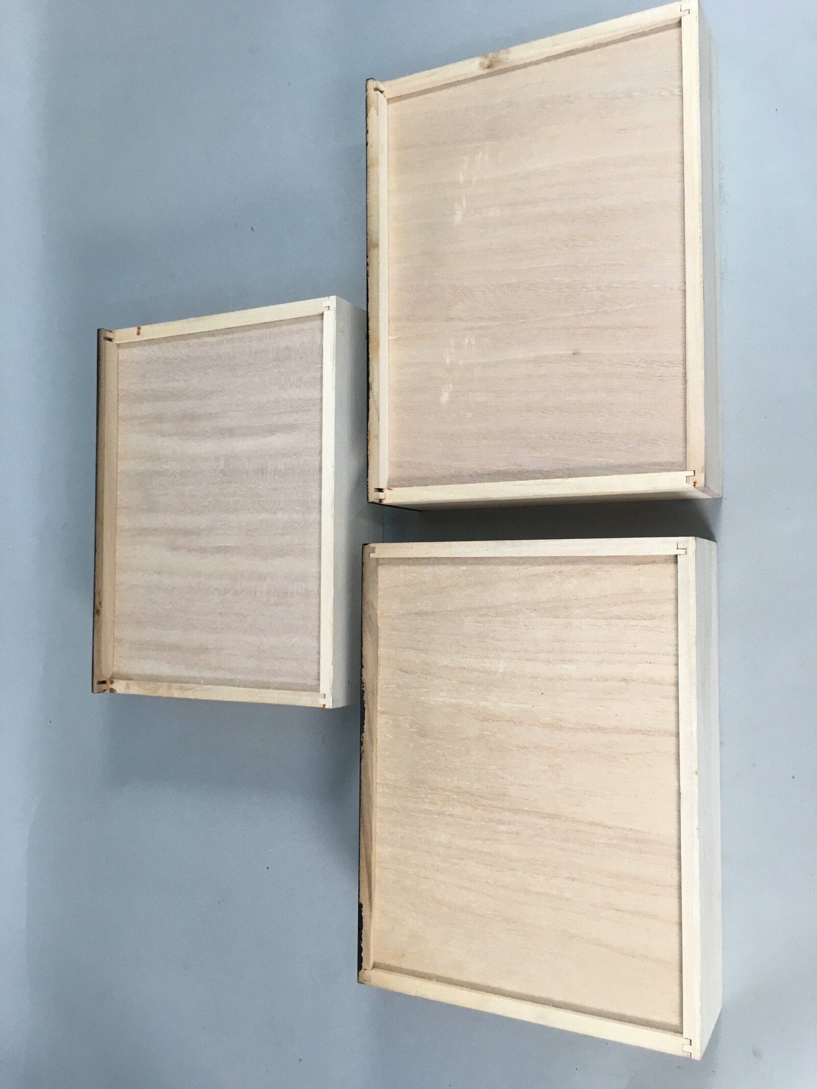 Japanese Wooden Lacquer Sewing Box Vtg Haribako Chest Tansu 3Drawers T236