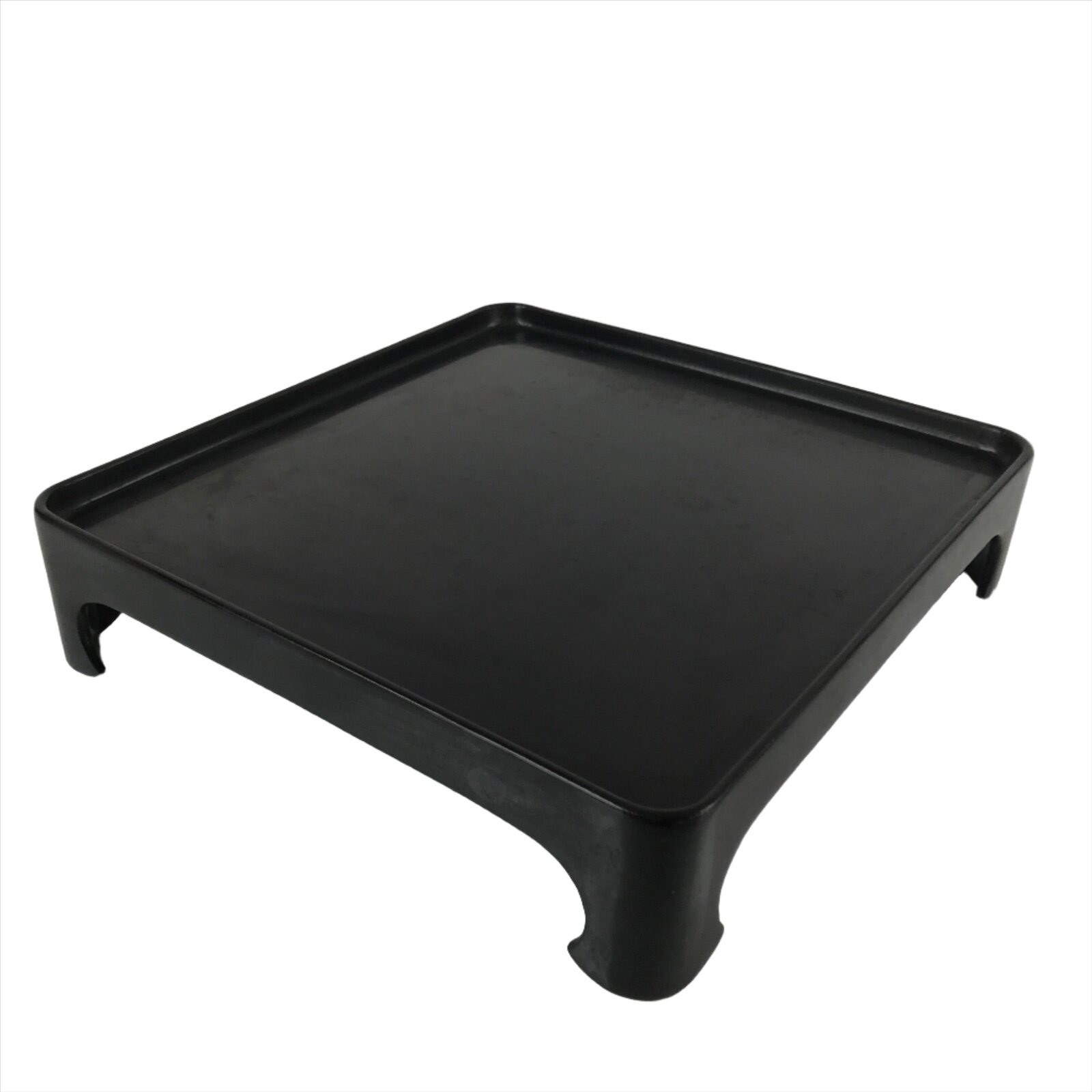 Japanese Wooden Lacquered Legged Table Vtg Ozen Tray Black Nurimono L227