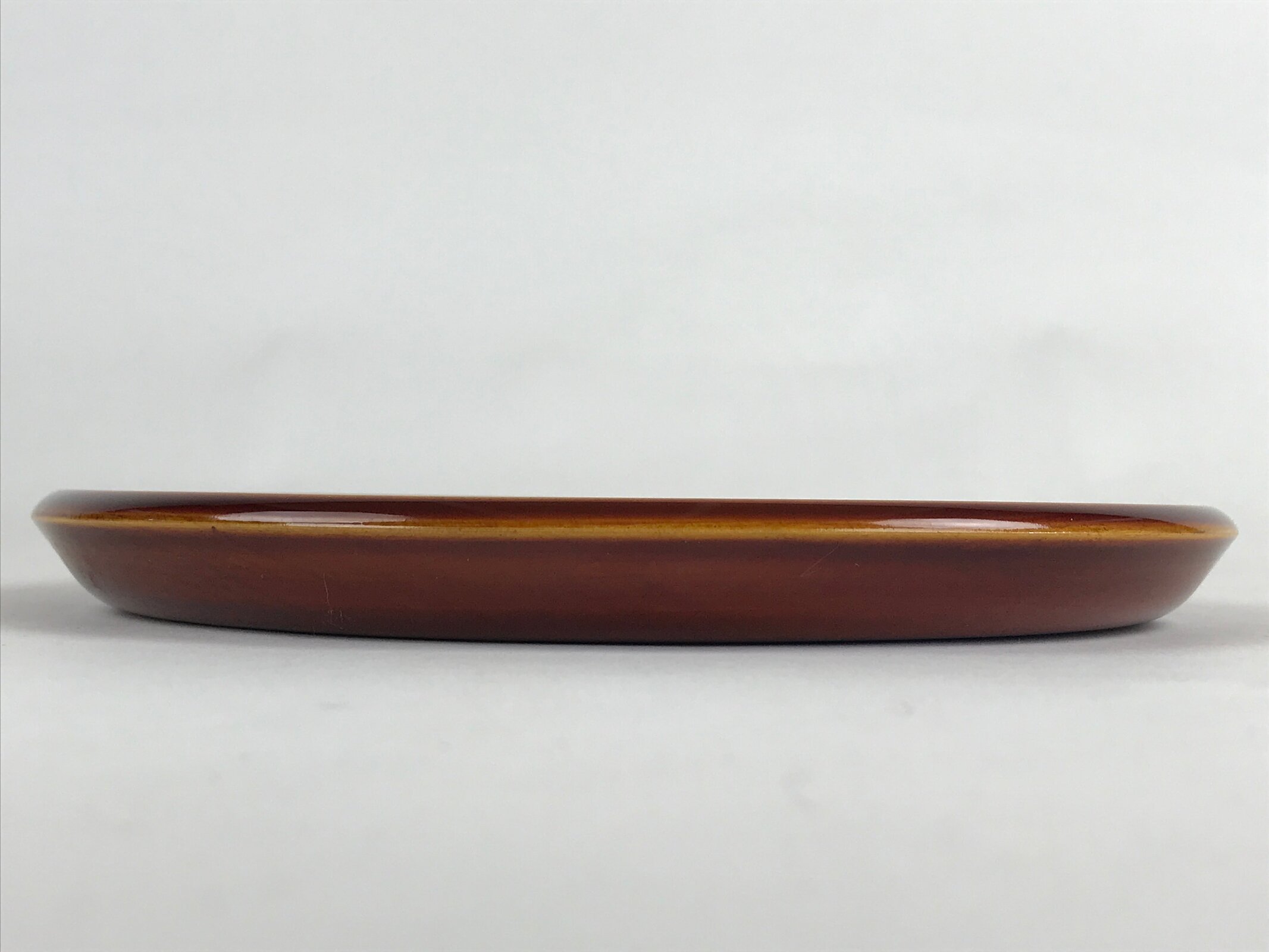 Japanese Wooden Lacquered Serving Tray Vtg Hida Shunkei Obon Brown UR867