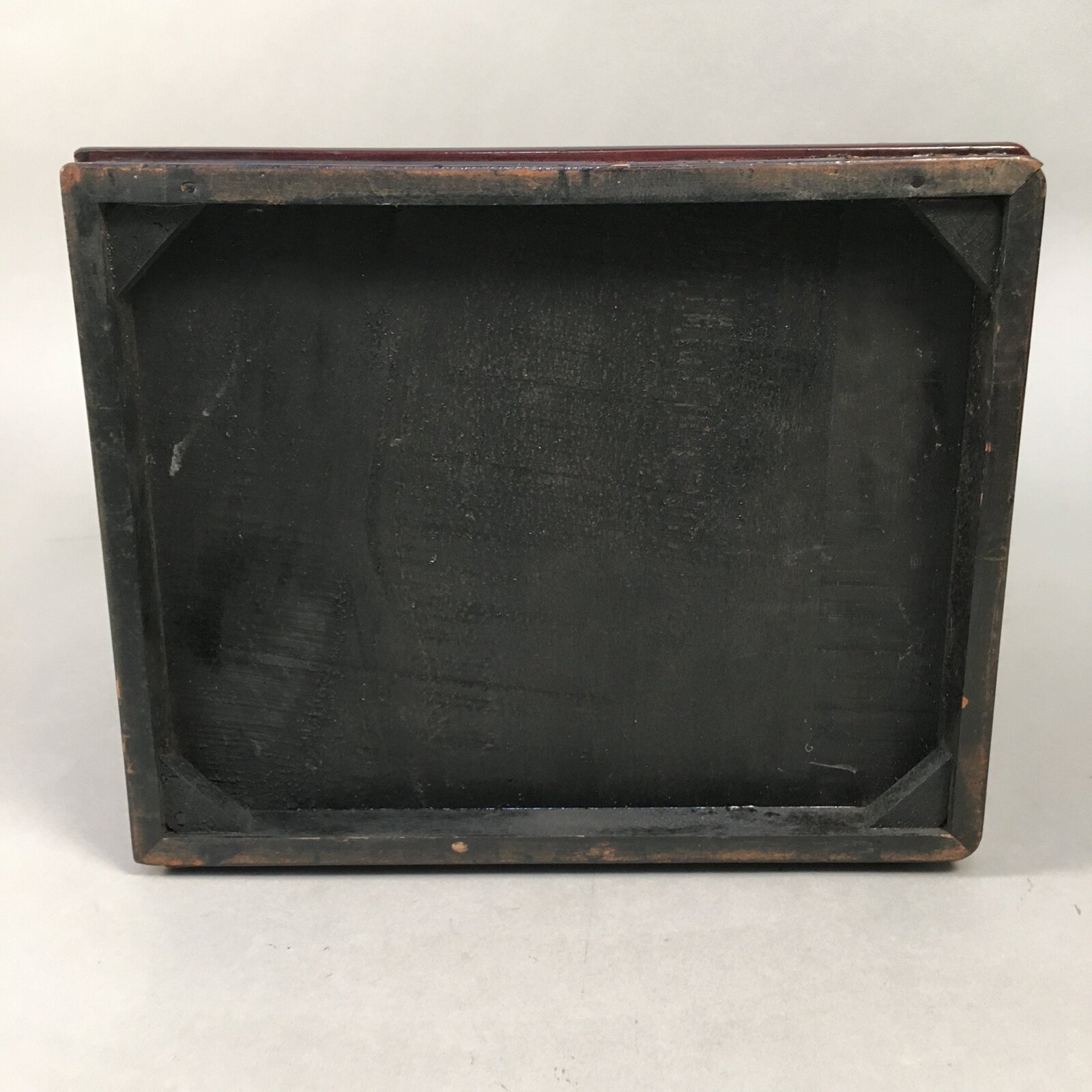 Japanese Wooden Lacquered Sewing Box Vtg Haribako Chest Tansu 3 Drawers T227