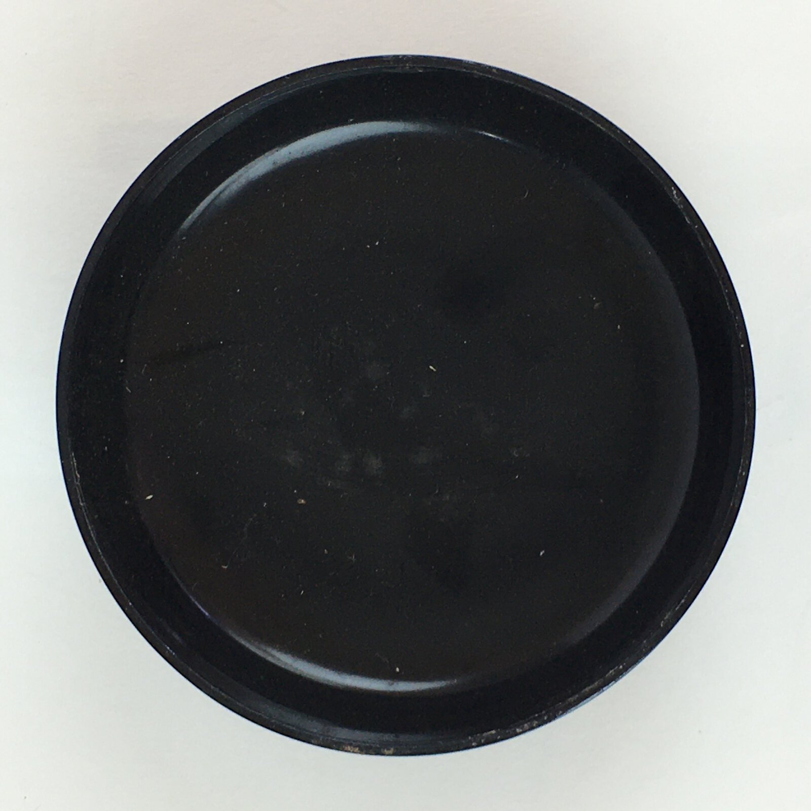 Japanese Wooden Lacquered Tea Caddy Vtg Natsume Sado Ceremony Black NM88