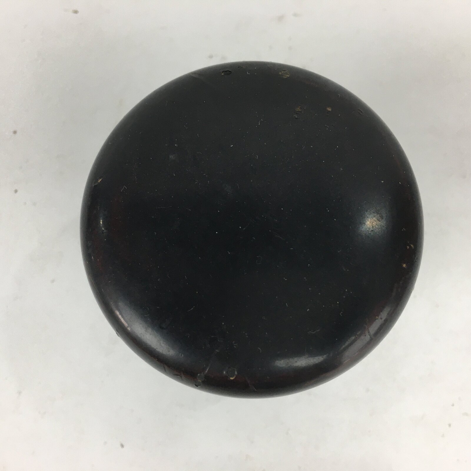 Japanese Wooden Lacquered Tea Caddy Vtg Natsume Sado Ceremony Brown NM85