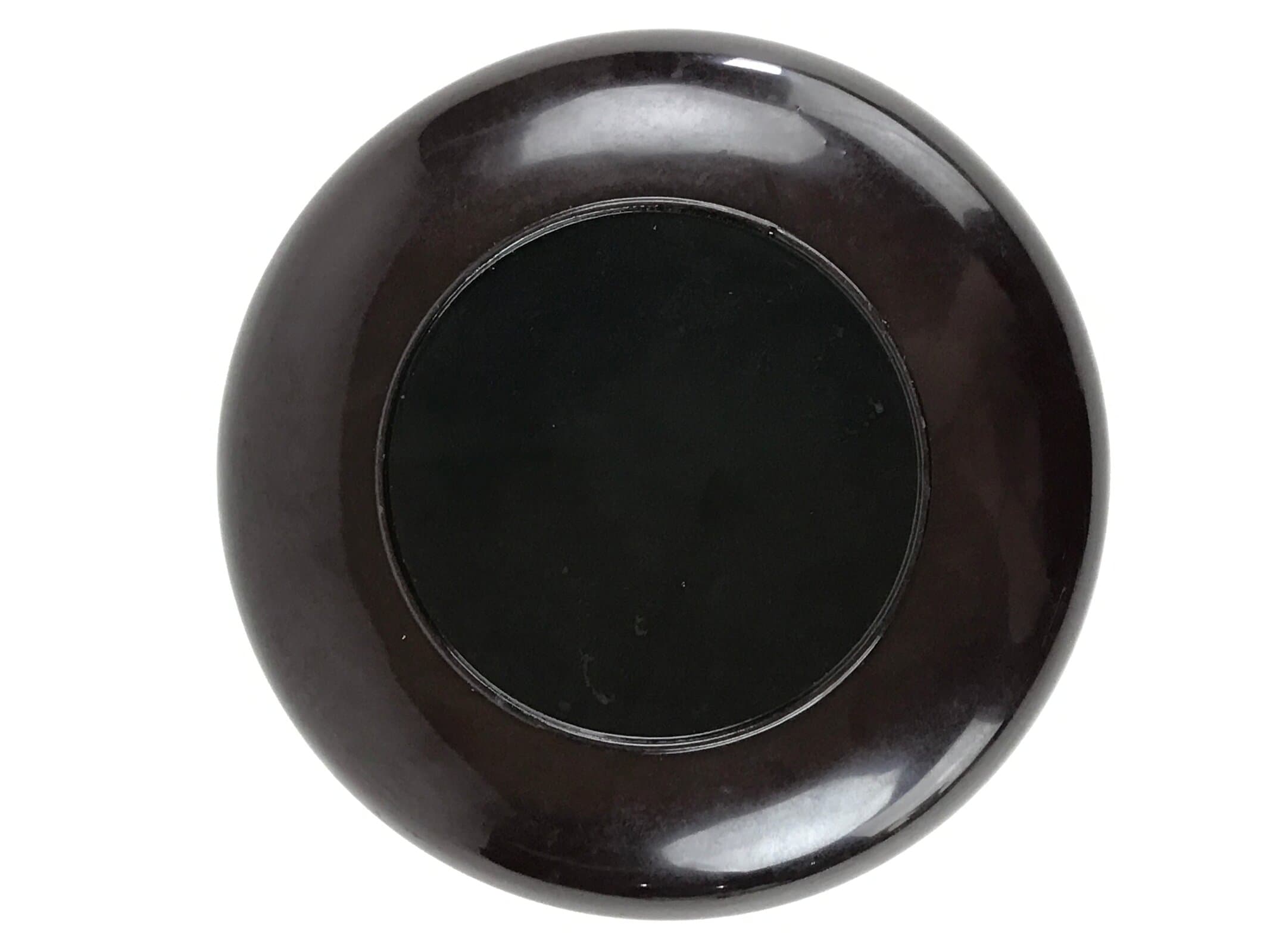 Japanese Wooden Lacquerware Lidded Bowl Rice Container Vtg Black Urushi L15