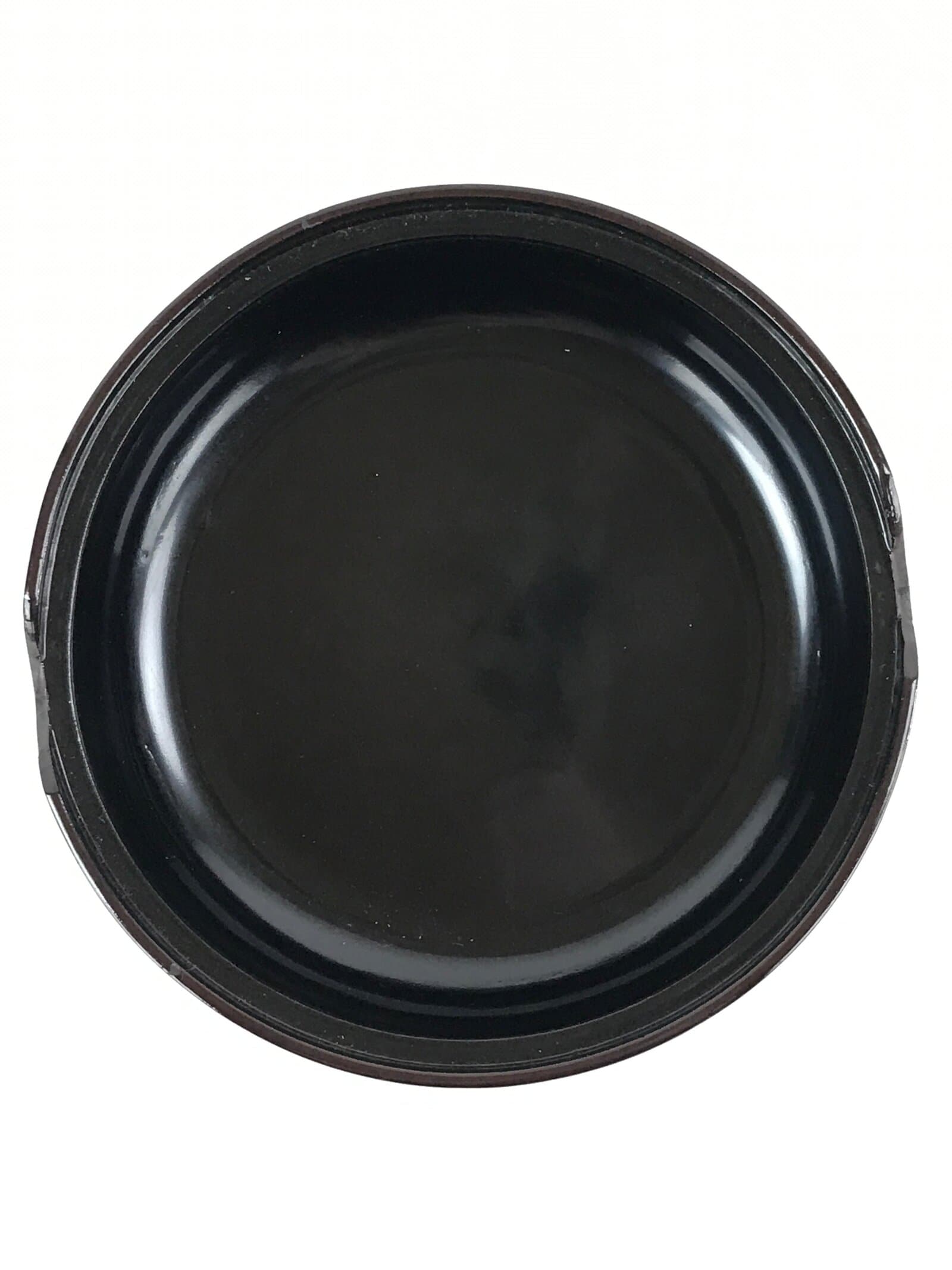 Japanese Wooden Lacquerware Lidded Bowl Rice Container Vtg Black Urushi L15