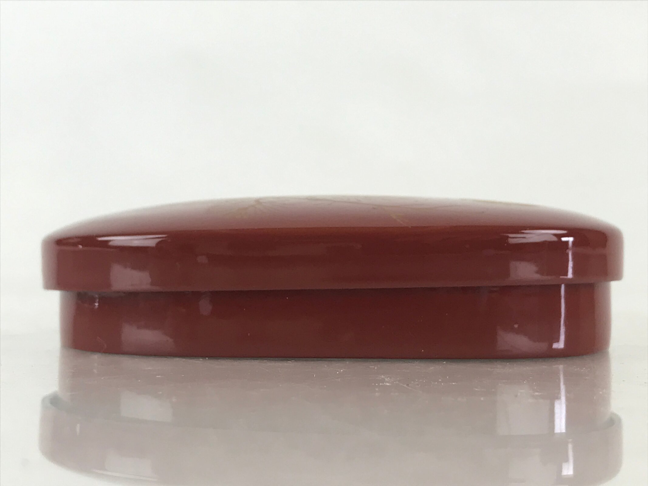 Japanese Wooden Lacquerware Lidded Toothpick Case Yoji-Ire Vtg Flower Pine UR853