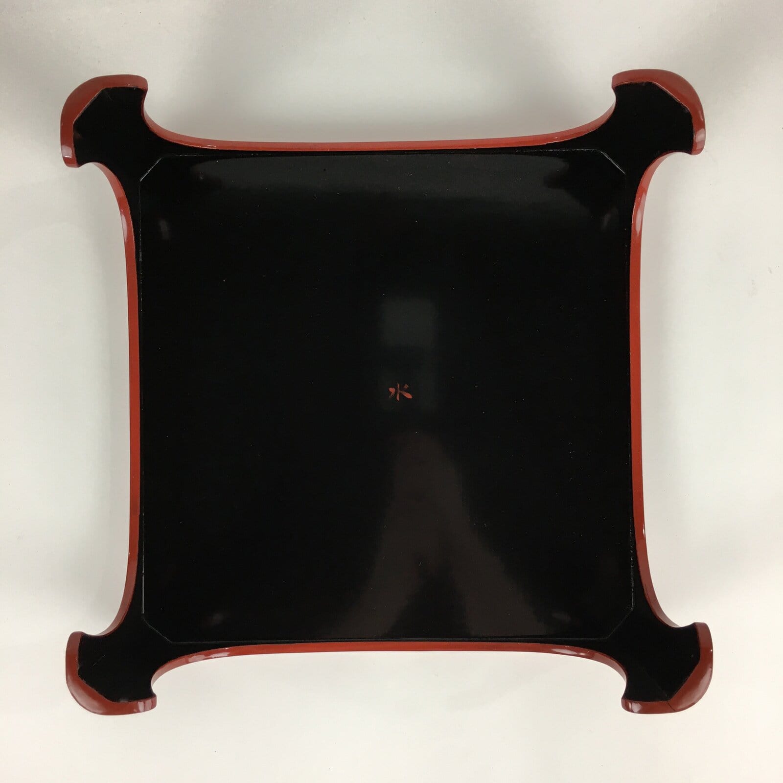 Japanese Wooden Legged Tray Lacquered Table Lidded Bowls Set Vtg Ozen UR728