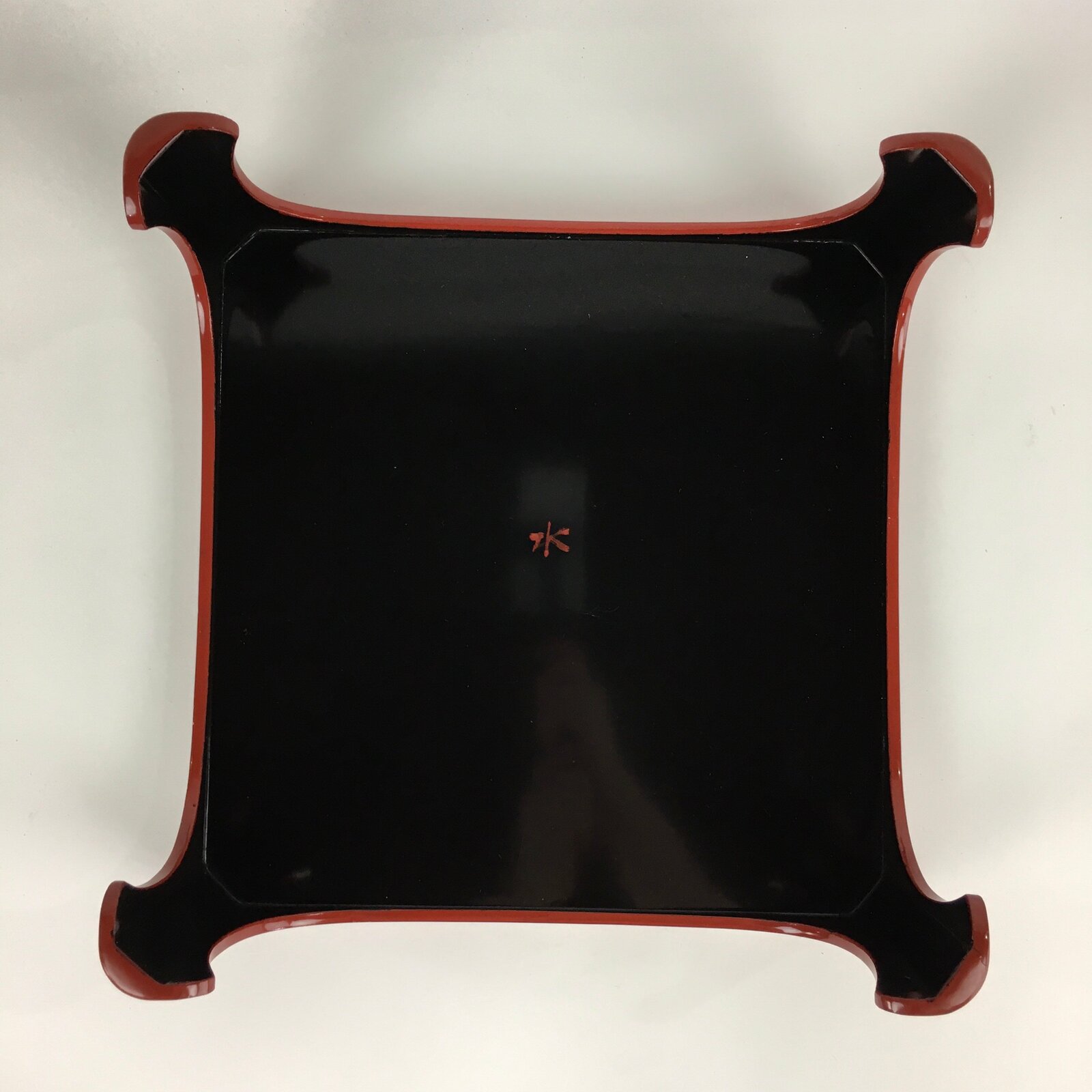 Japanese Wooden Legged Tray Lacquered Table Lidded Bowls Set Vtg Ozen UR729