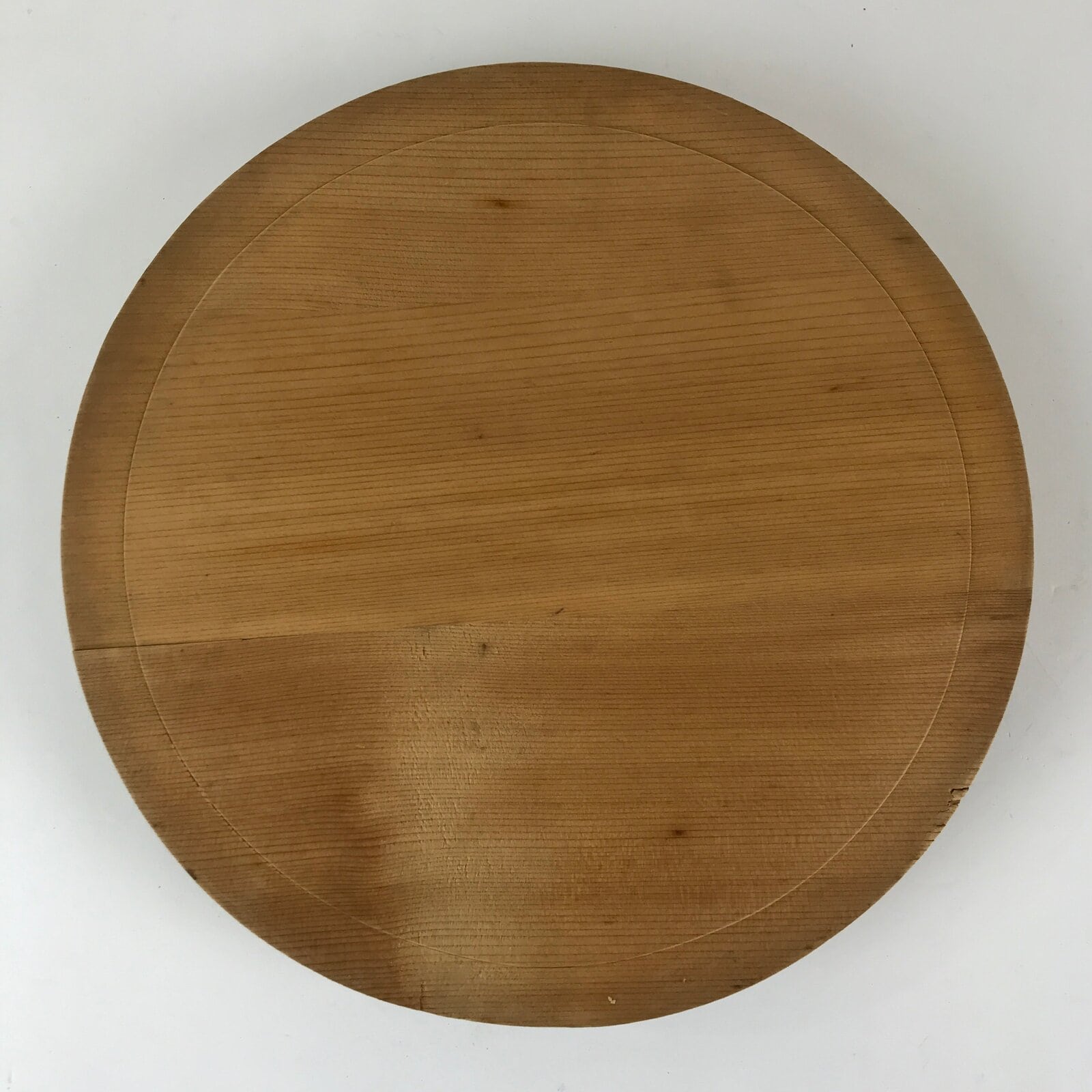 Japanese Wooden Lidded Bucket Ohitsu Vtg Handmade Rice Sushi Oke JK433