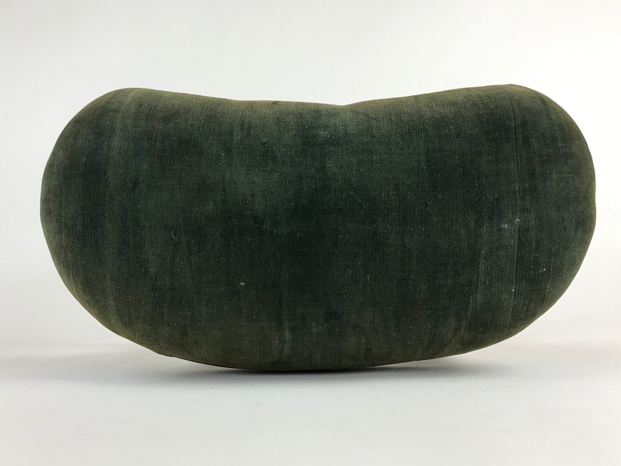 Japanese Wooden Low Chair Tatami Stool Vtg Ozashiki Washitsu Isu Green JK512