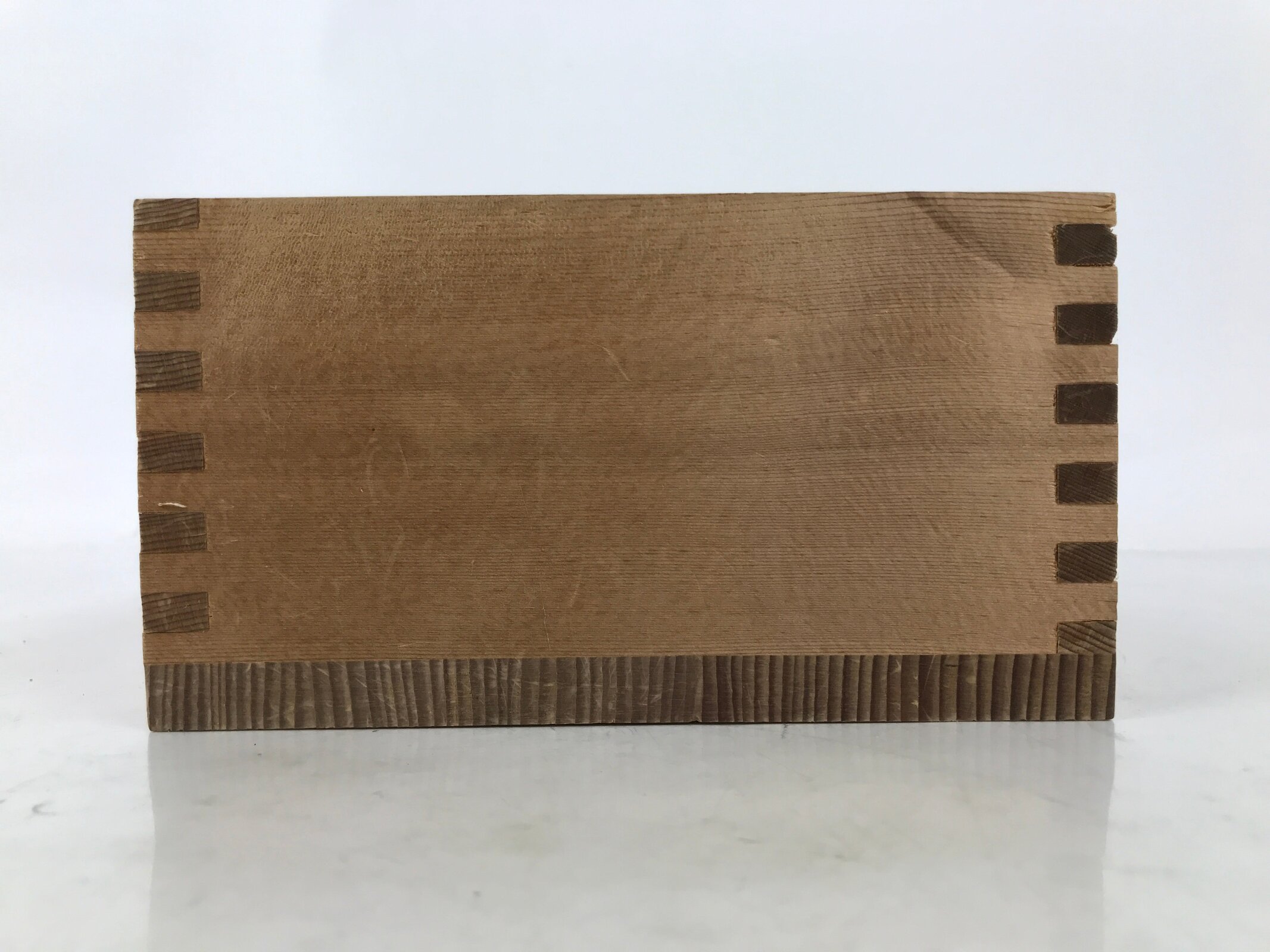 Japanese Wooden Measuring Cup Vtg Masu Decoration Square Box Blank Thick X215