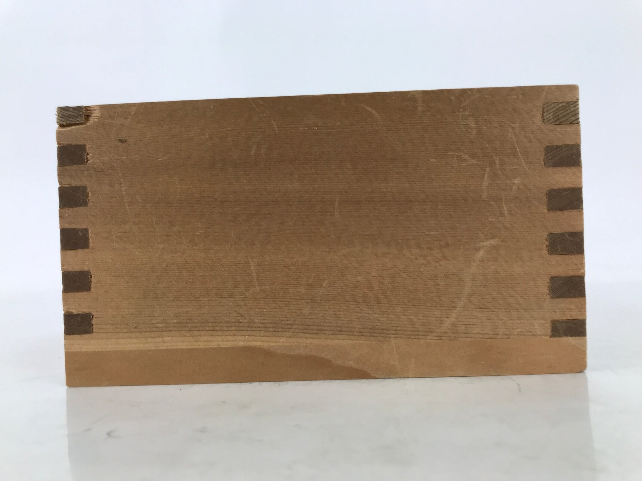 Japanese Wooden Measuring Cup Vtg Masu Decoration Square Box Blank Thick X215