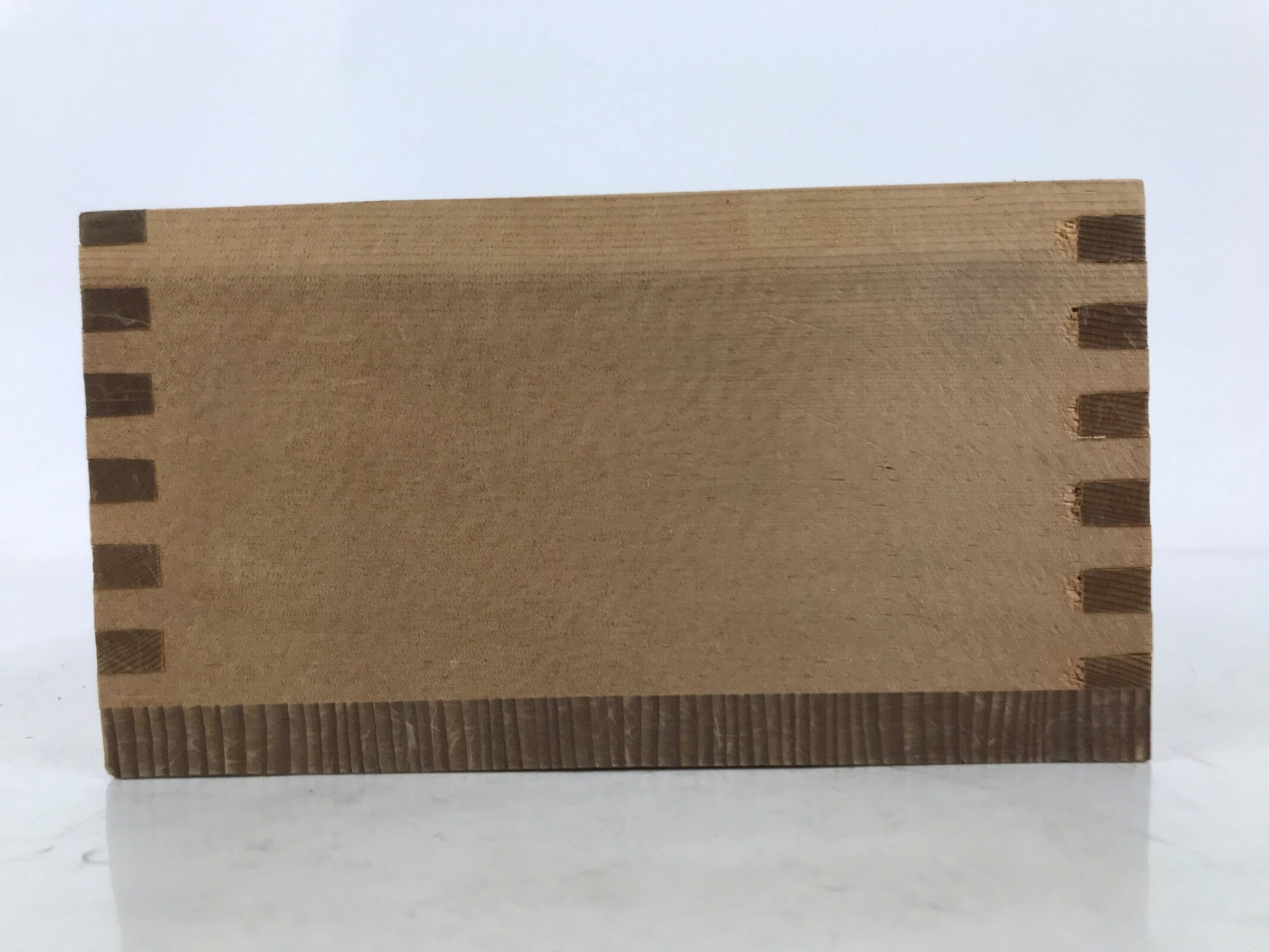 Japanese Wooden Measuring Cup Vtg Masu Decoration Square Box Blank Thick X215