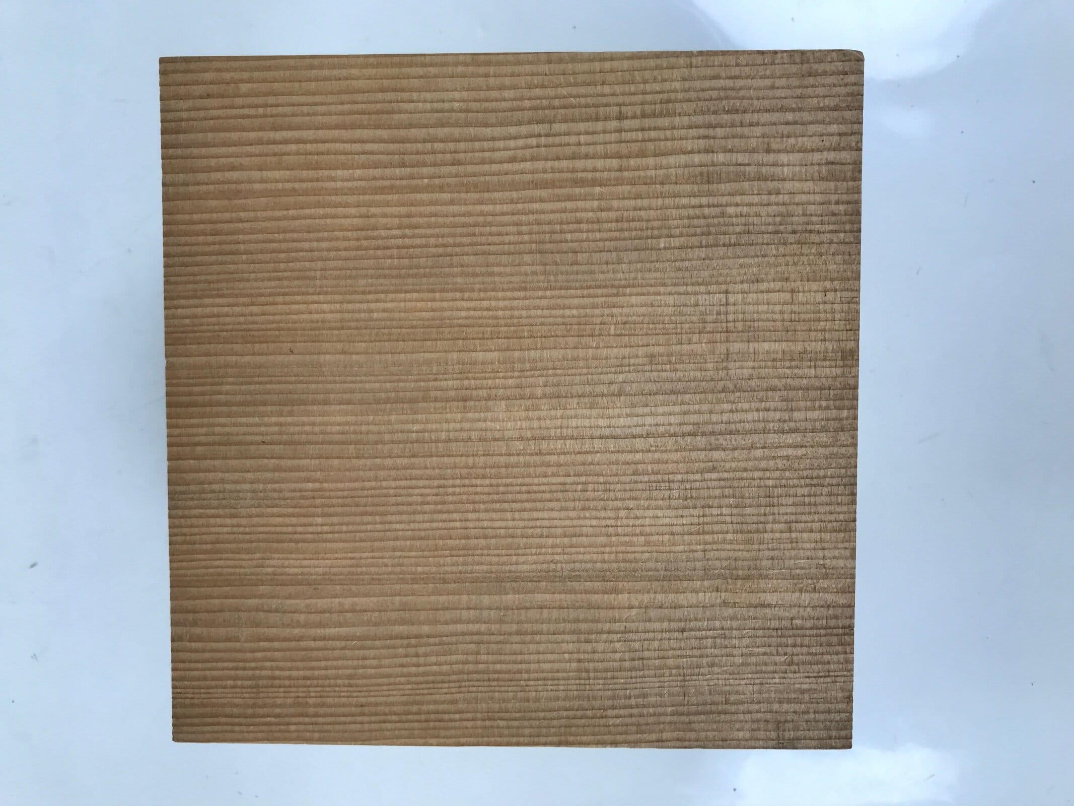 Japanese Wooden Measuring Cup Vtg Masu Decoration Square Box Blank Thick X215