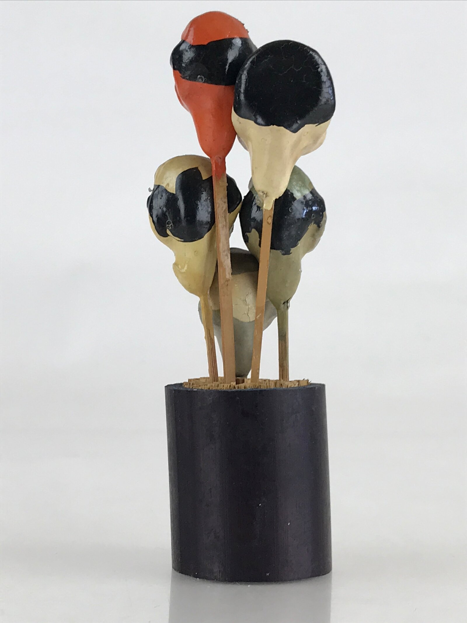 Japanese Wooden Noroma Doll Vtg Figurine Traditional Craft Folk Art Sado Nigata