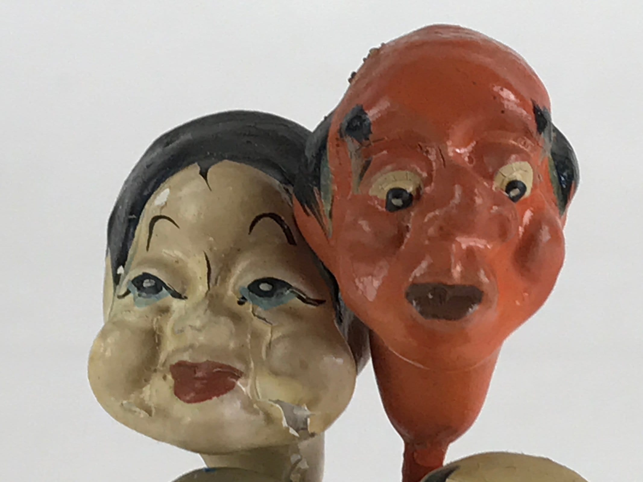 Japanese Wooden Noroma Doll Vtg Figurine Traditional Craft Folk Art Sado Nigata