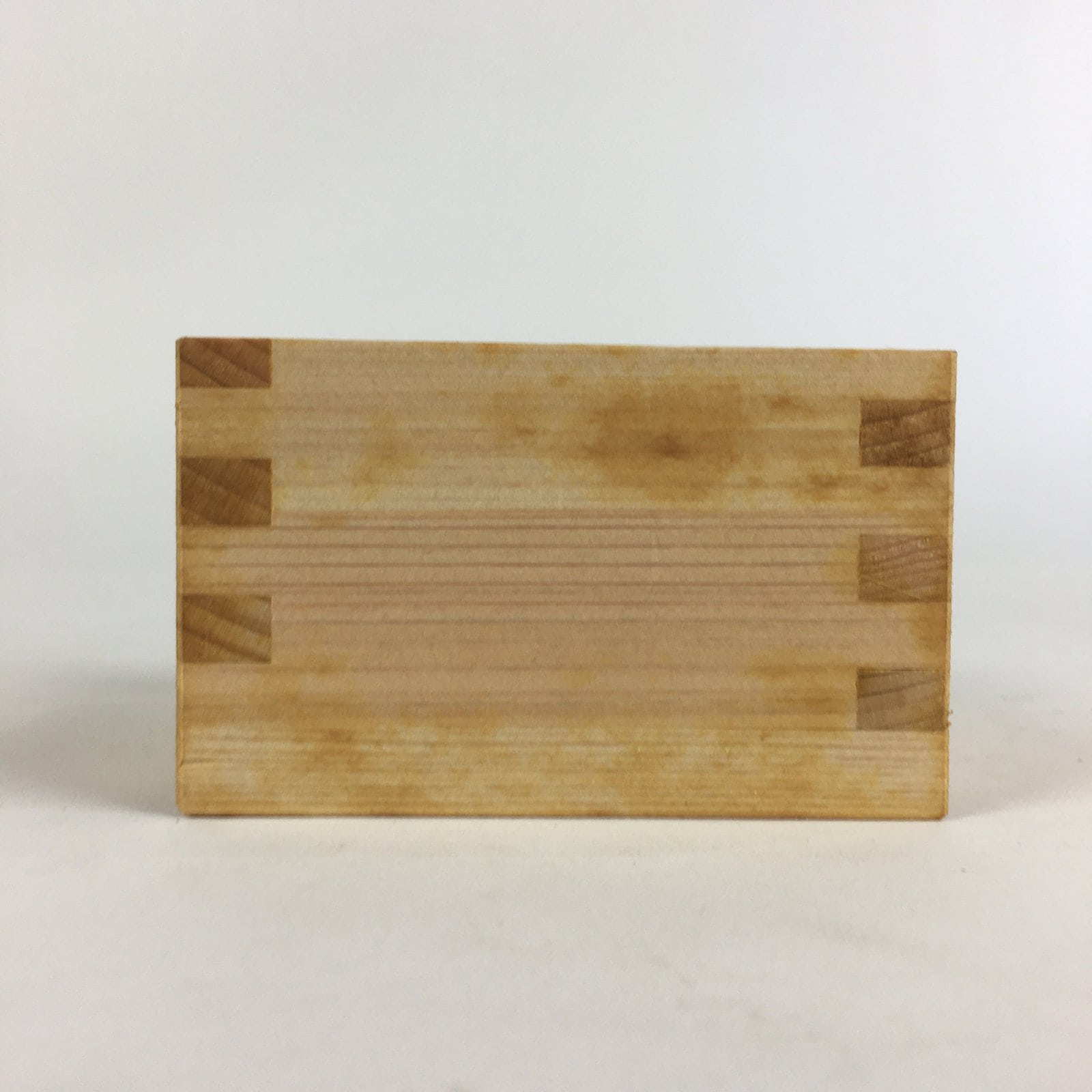 Japanese Wooden Sake Drink Cup Masu Vtg Natural Wood Celebration UR726