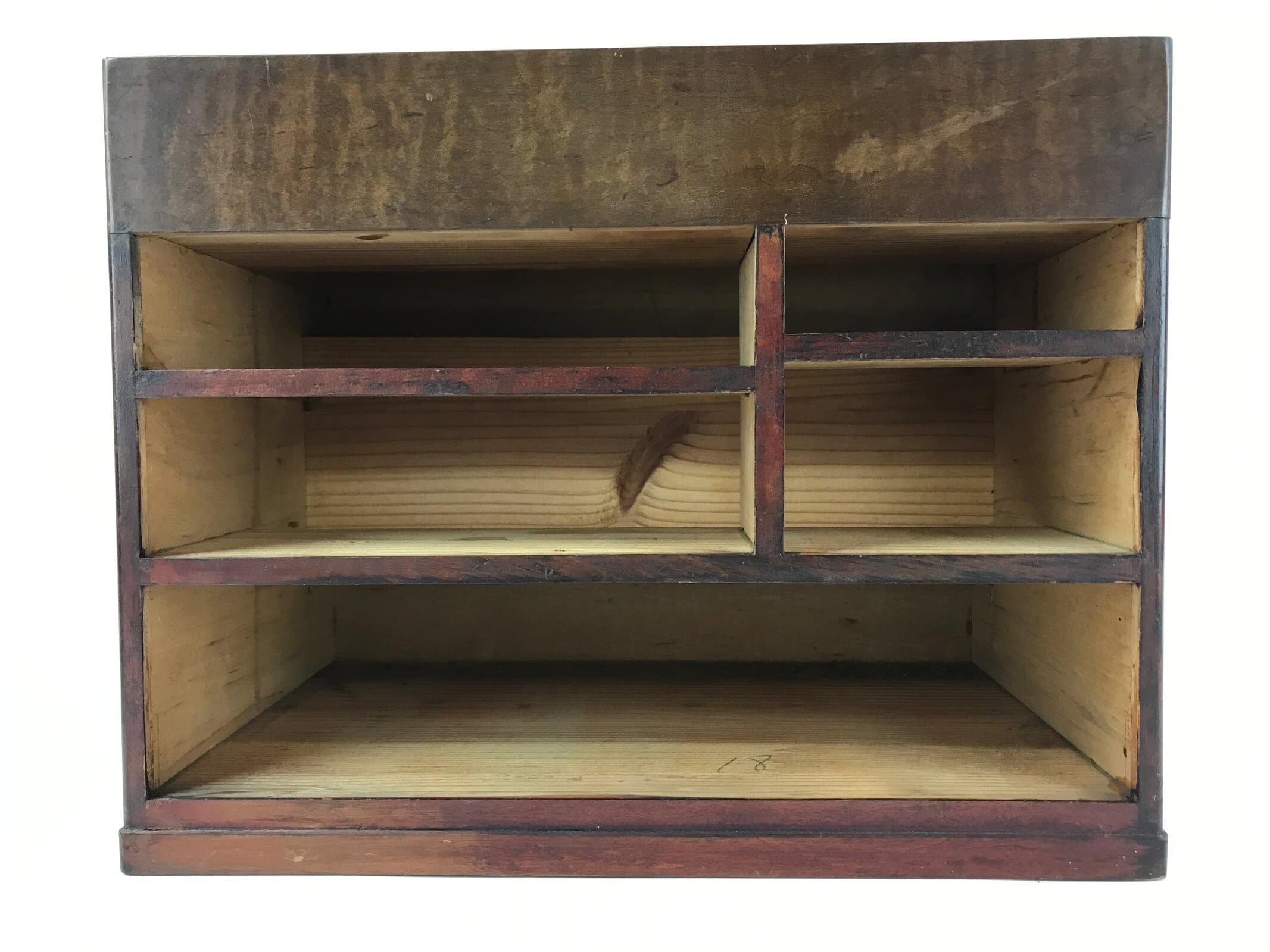 Japanese Wooden Sewing Box Haribako Vtg Tansu 5 Drawers Raden Dark Brown T361