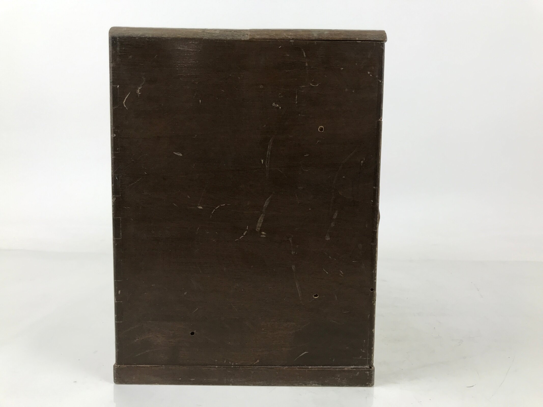 Japanese Wooden Sewing Box Haribako Vtg Tansu Trinket Chest 5 Drawers Brown T407