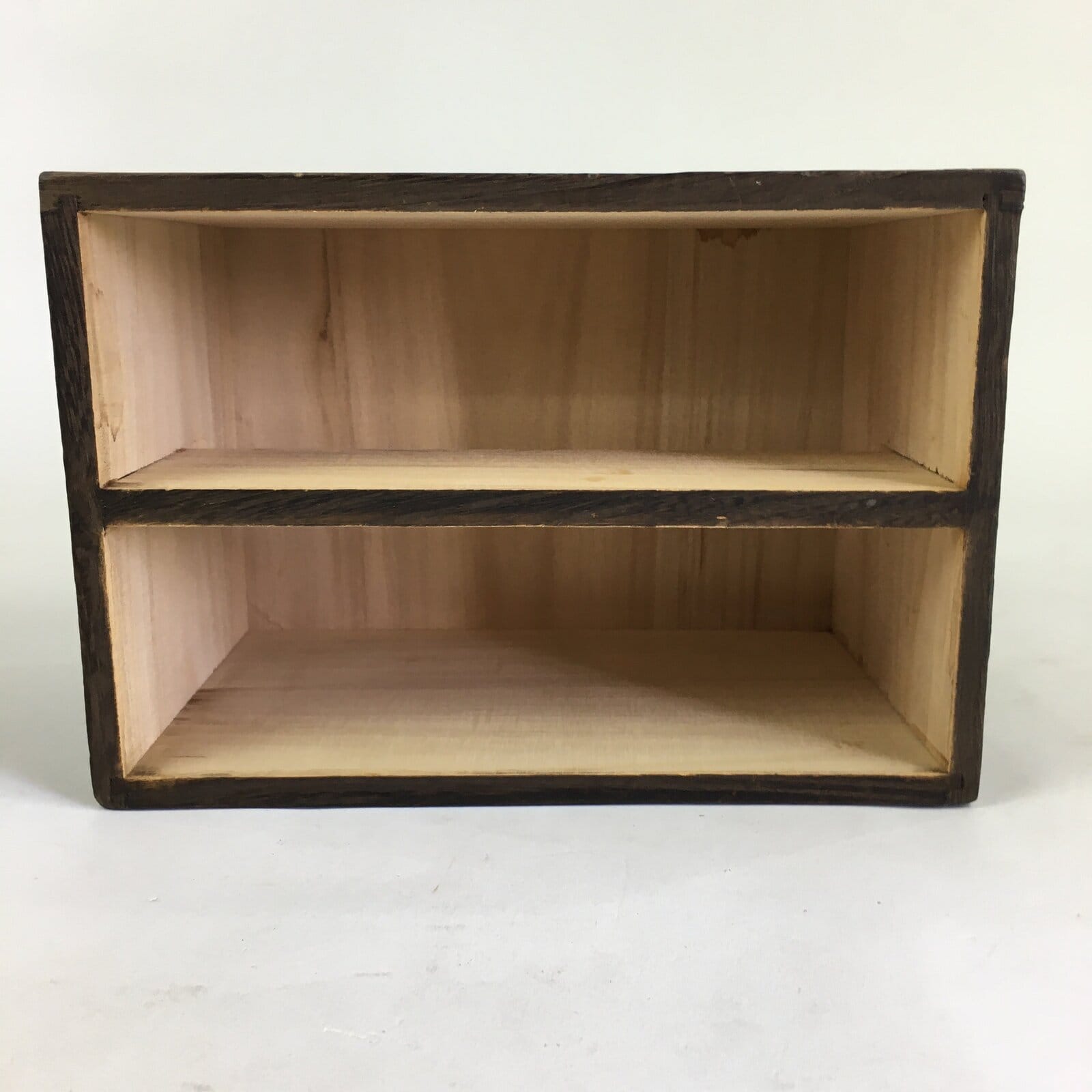 Japanese Wooden Sewing Box Vtg Haribako Chest Tansu 2 Drawers T304