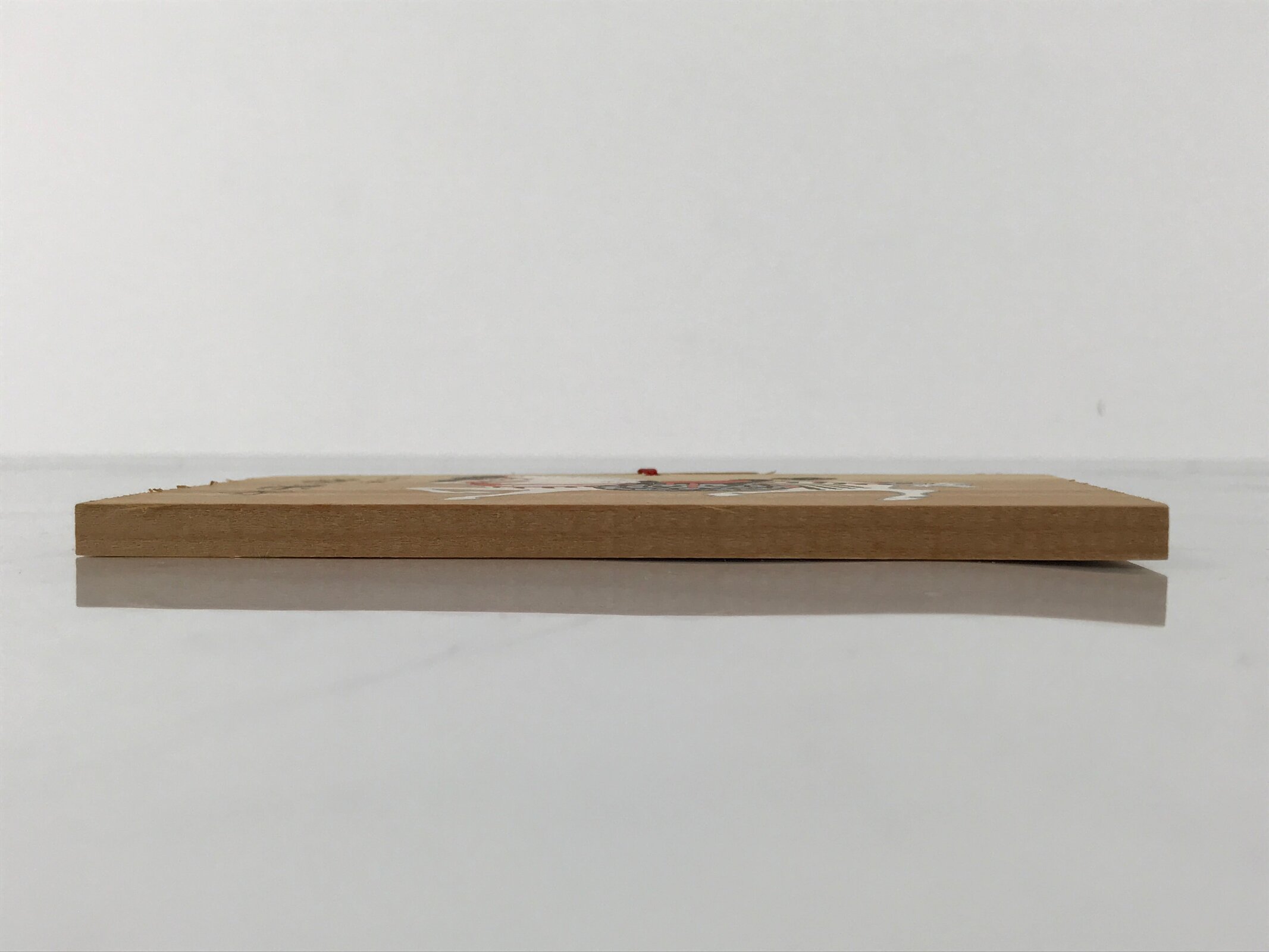 Japanese Wooden Shinto Ema Plaque Vtg Decorative White Horse Joeiji Temple EM113