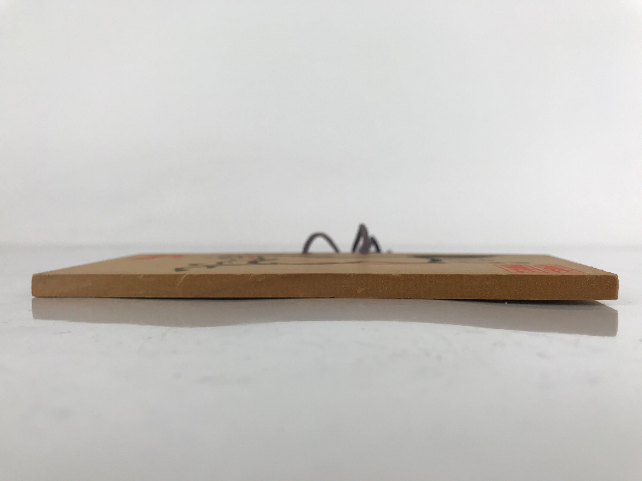 Japanese Wooden Shrine Plaque Ema Vtg Galloping Horse Shiogama Shrine EM58