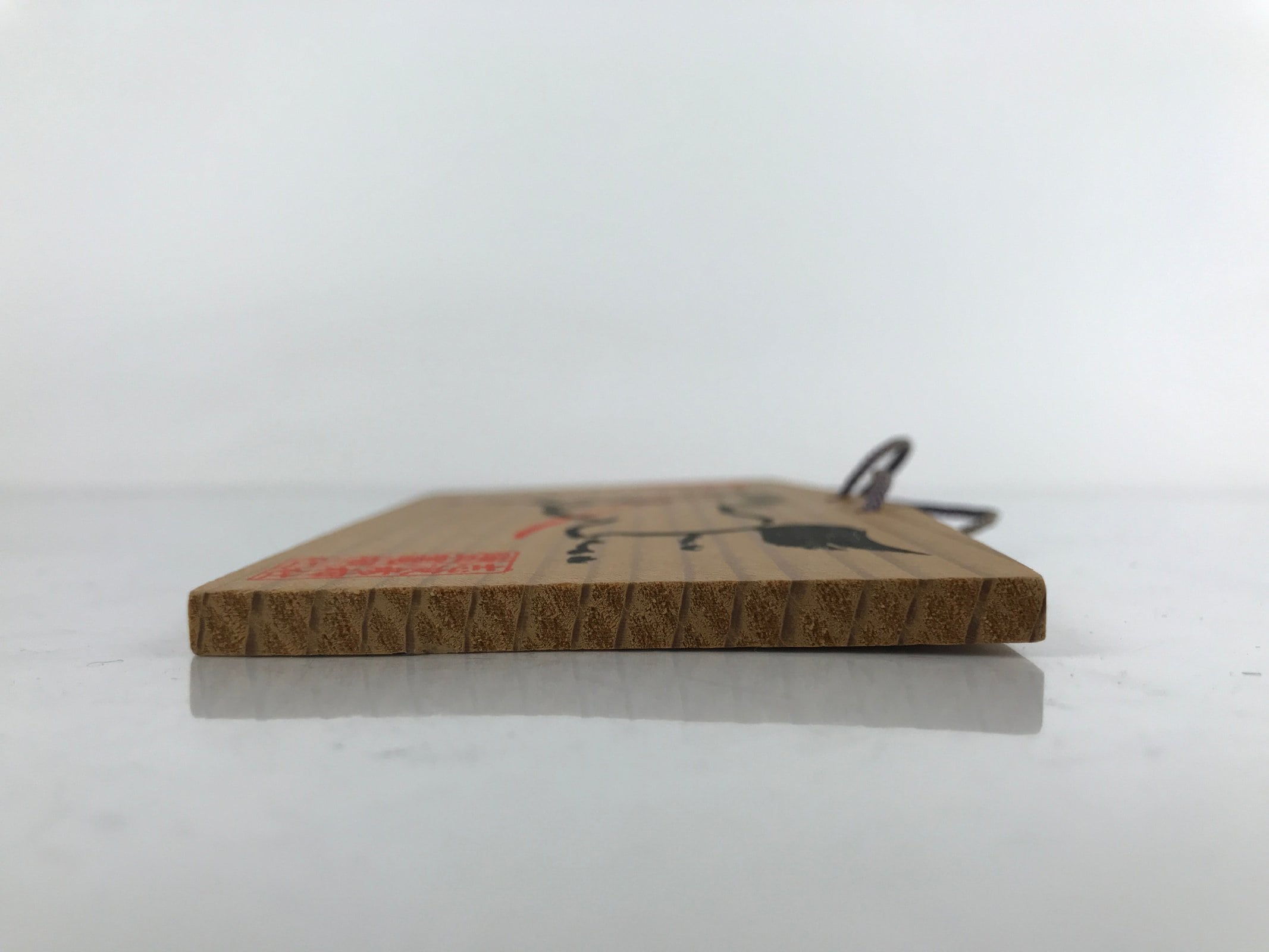 Japanese Wooden Shrine Plaque Ema Vtg Galloping Horse Shiogama Shrine EM58