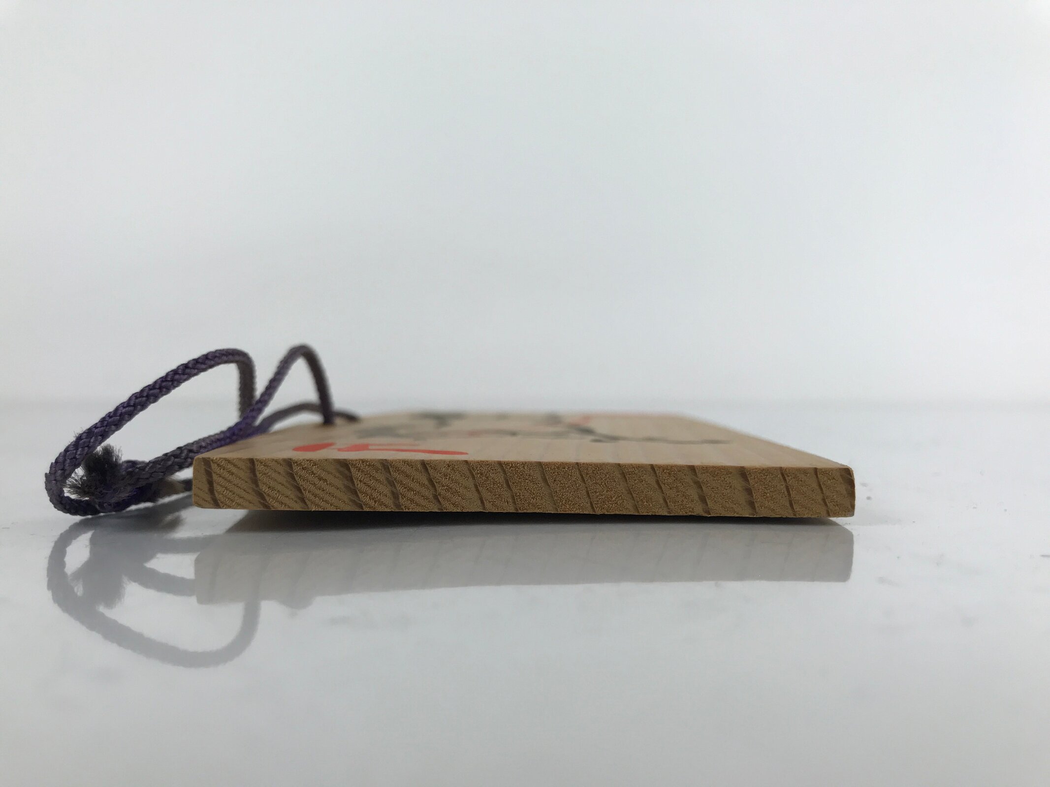 Japanese Wooden Shrine Plaque Ema Vtg Galloping Horse Shiogama Shrine EM58