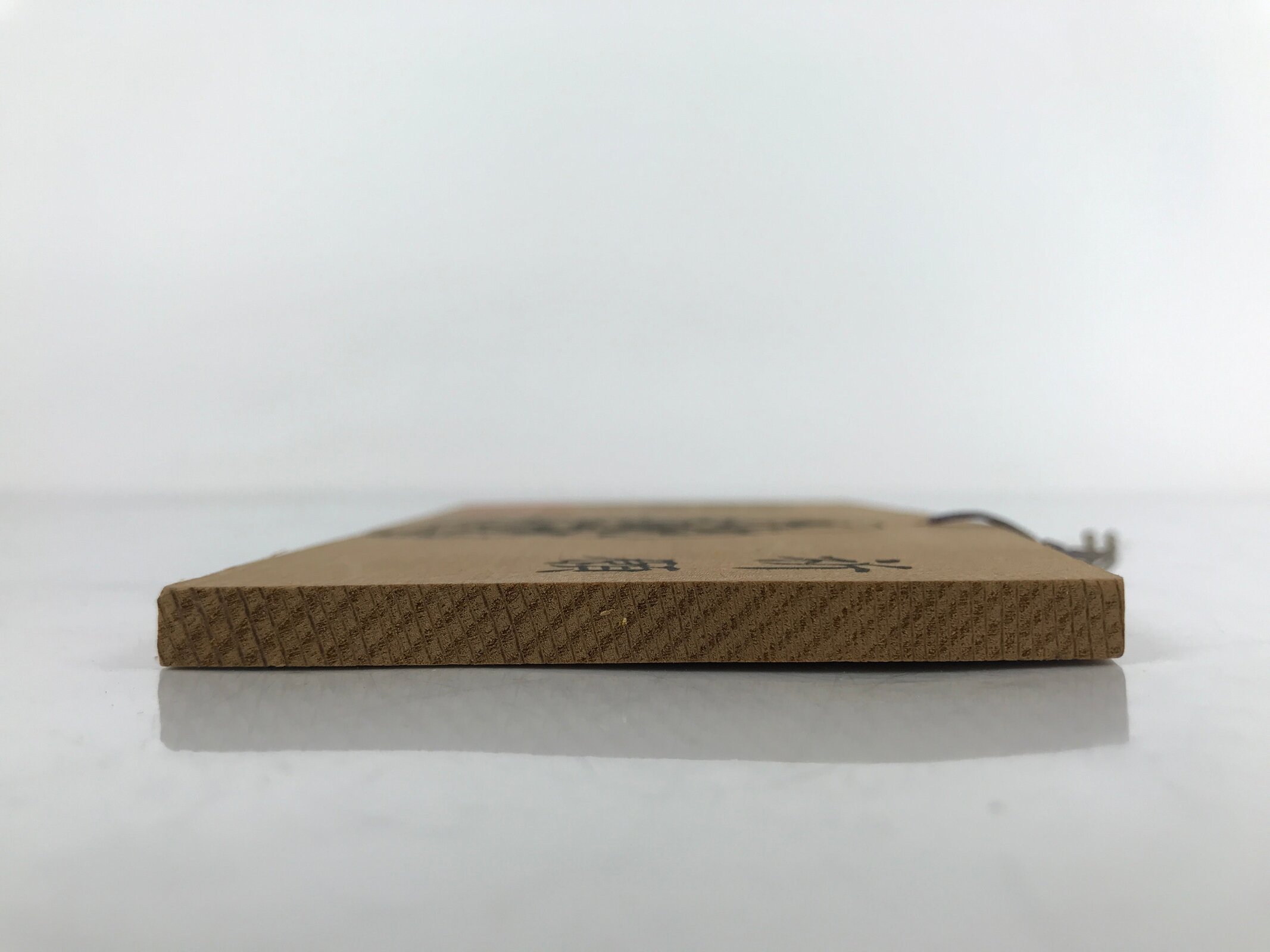 Japanese Wooden Shrine Plaque Ema Vtg Kannon Amulet Hanging Wish Buddhist EM54