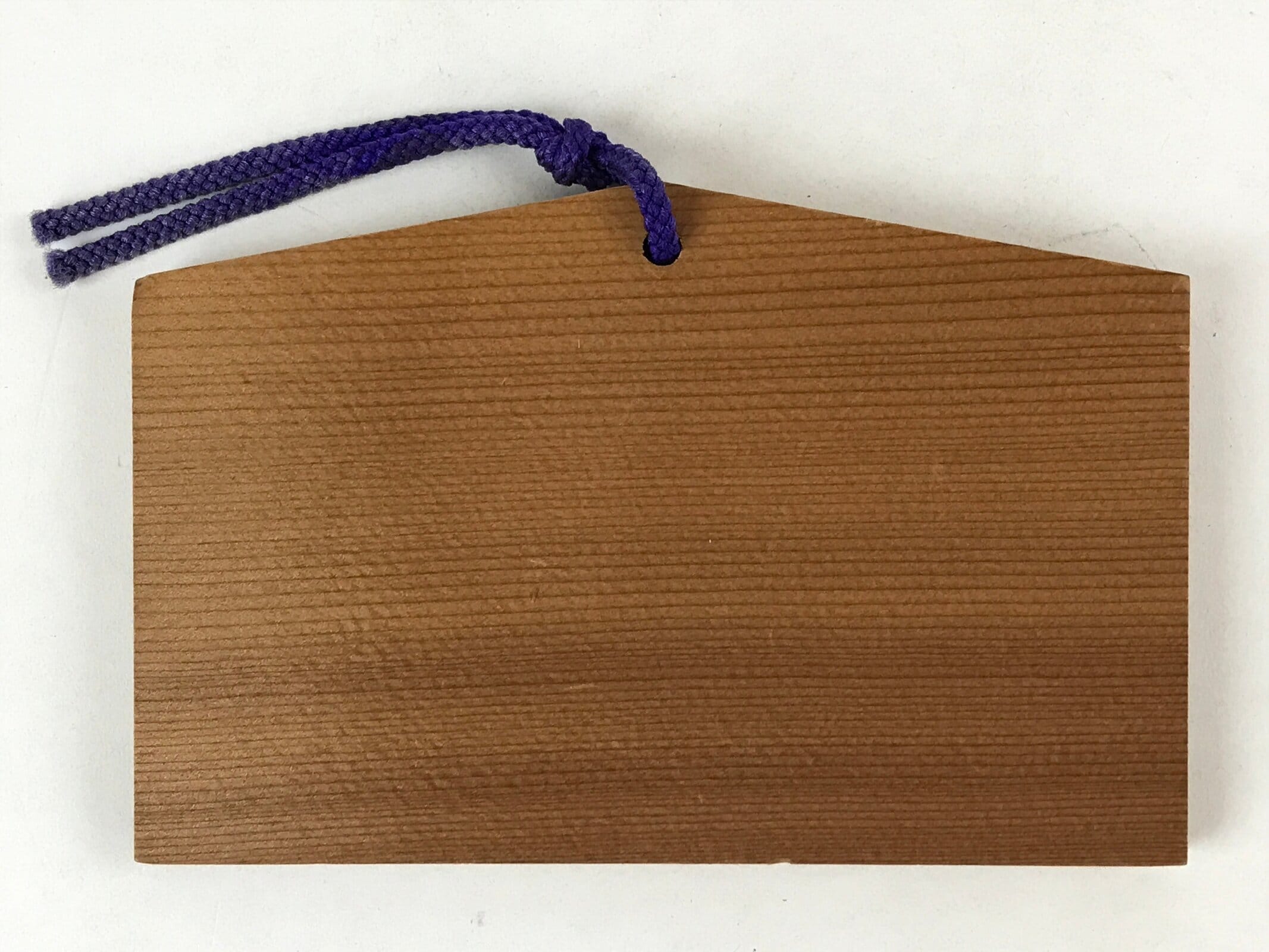 Japanese Wooden Shrine Plaque Ema Vtg Shinto Hanging Wish Zodiac Horse EM2