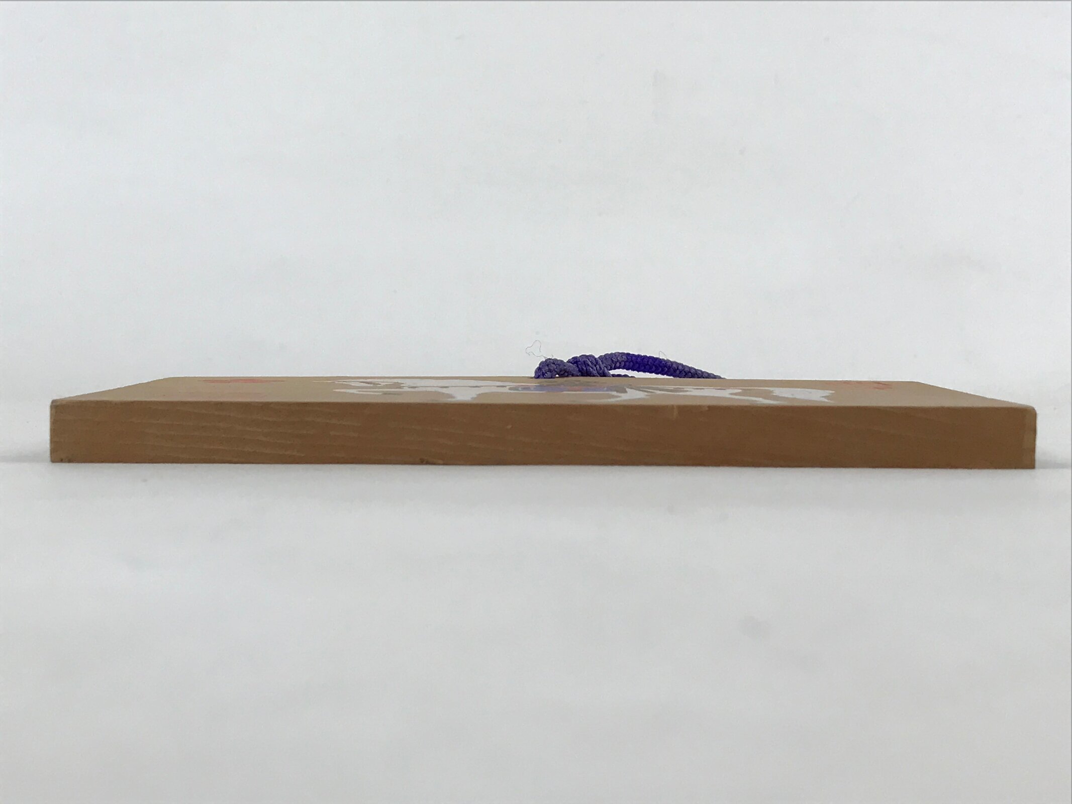 Japanese Wooden Shrine Plaque Ema Vtg Shinto Hanging Wish Zodiac Horse EM2