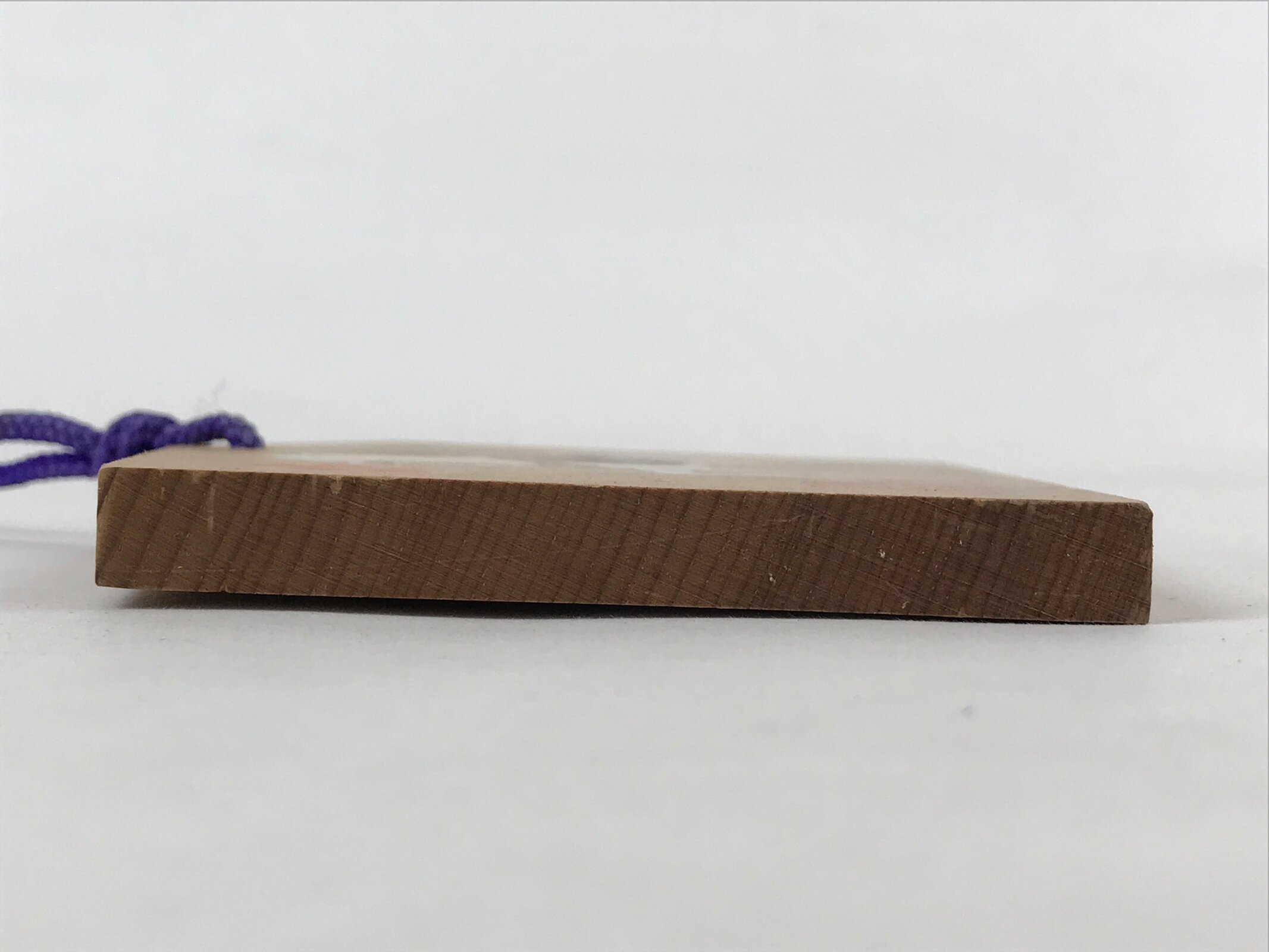 Japanese Wooden Shrine Plaque Ema Vtg Shinto Hanging Wish Zodiac Horse EM2