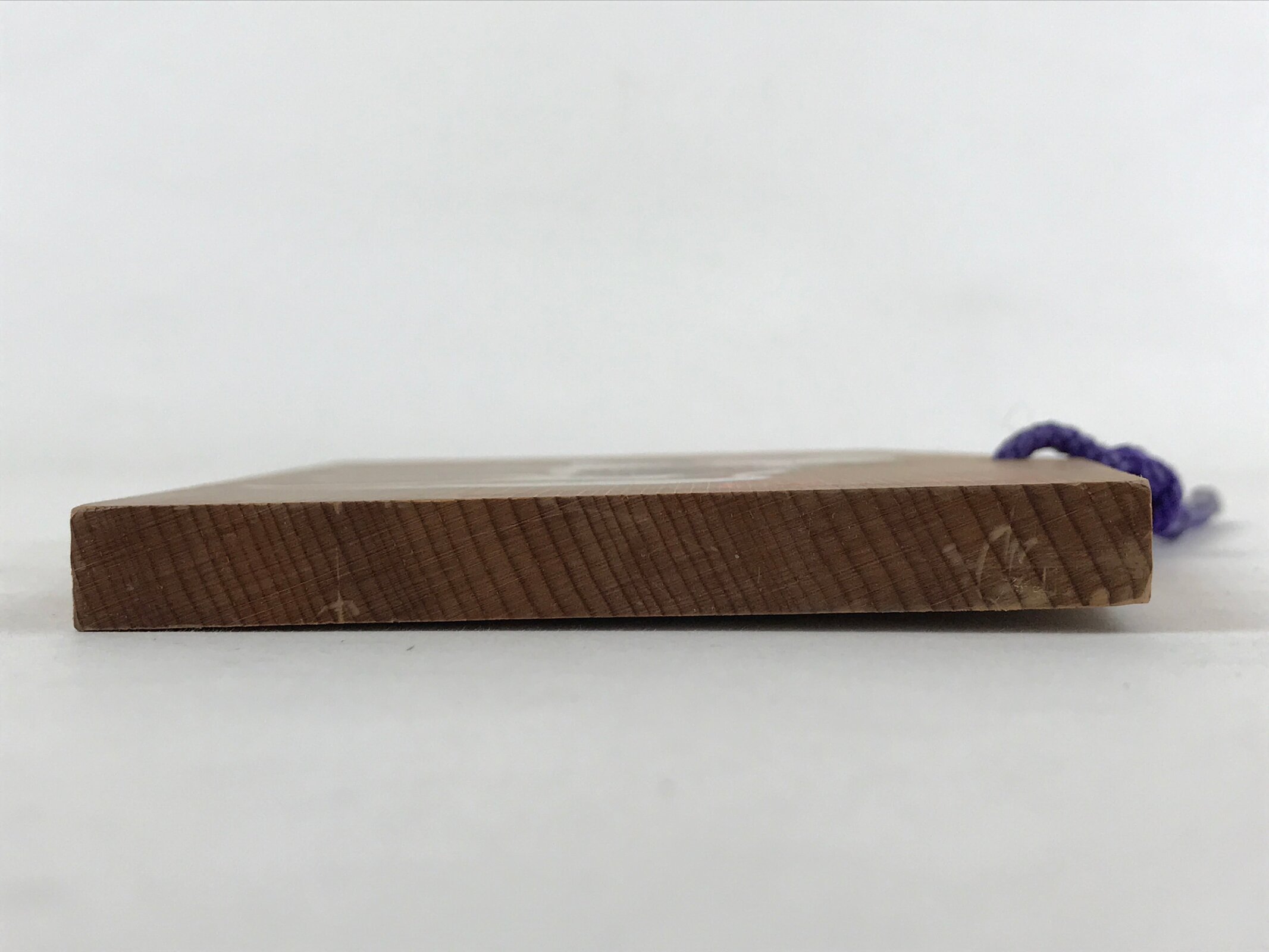 Japanese Wooden Shrine Plaque Ema Vtg Shinto Hanging Wish Zodiac Horse EM2