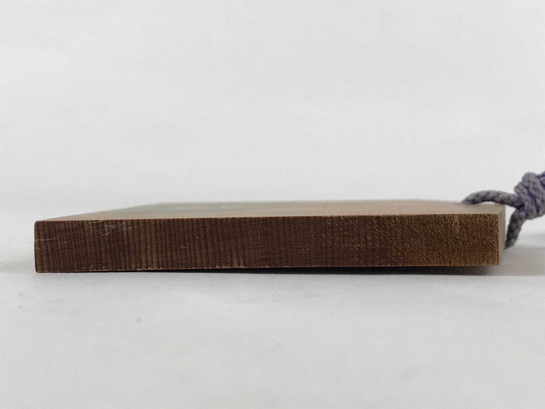 Japanese Wooden Shrine Plaque Ema Vtg Shinto Hanging Wish Zodiac Tiger EM17