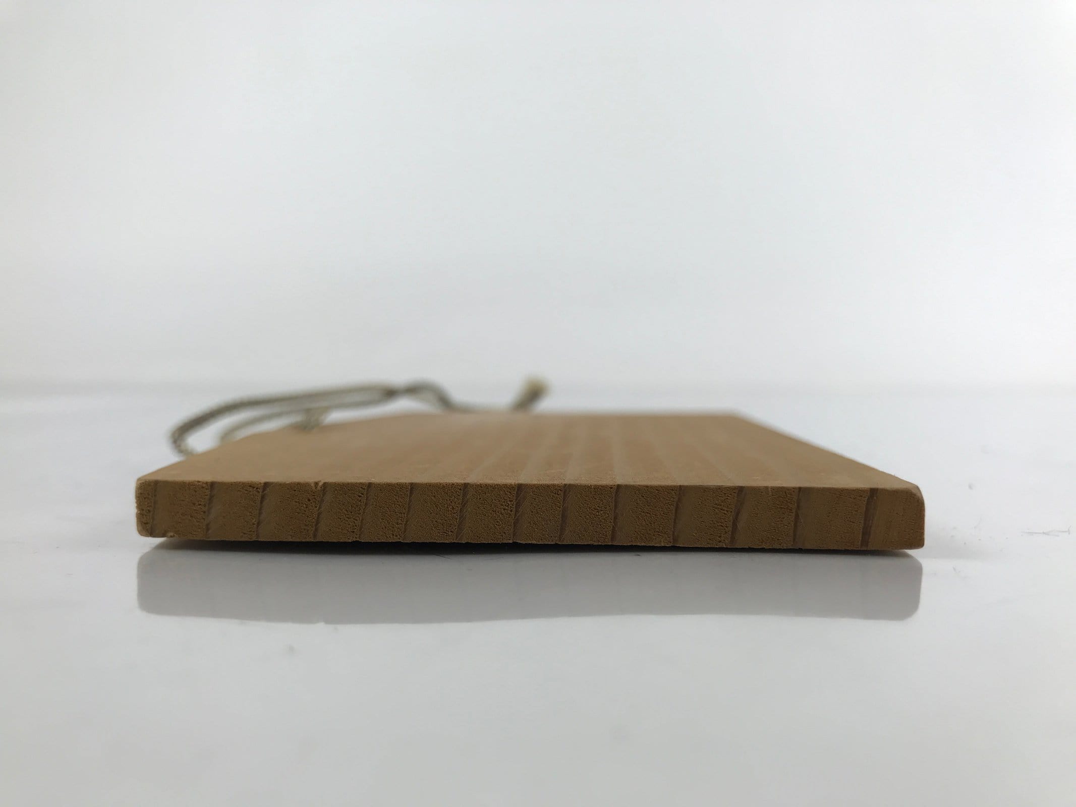 Japanese Wooden Shrine Plaque Ema Vtg Zodiac Ox Hanging Wish Shinto EM34