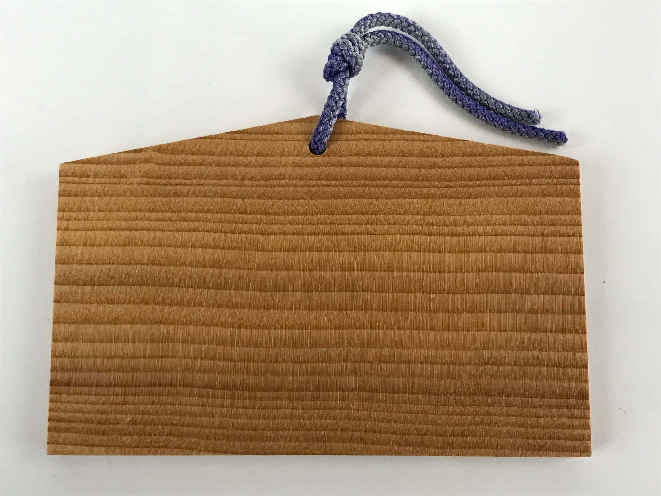 Japanese Wooden Shrine Plaque Ema Vtg Zodiac Rabbit Hanging Wish Shinto EM29