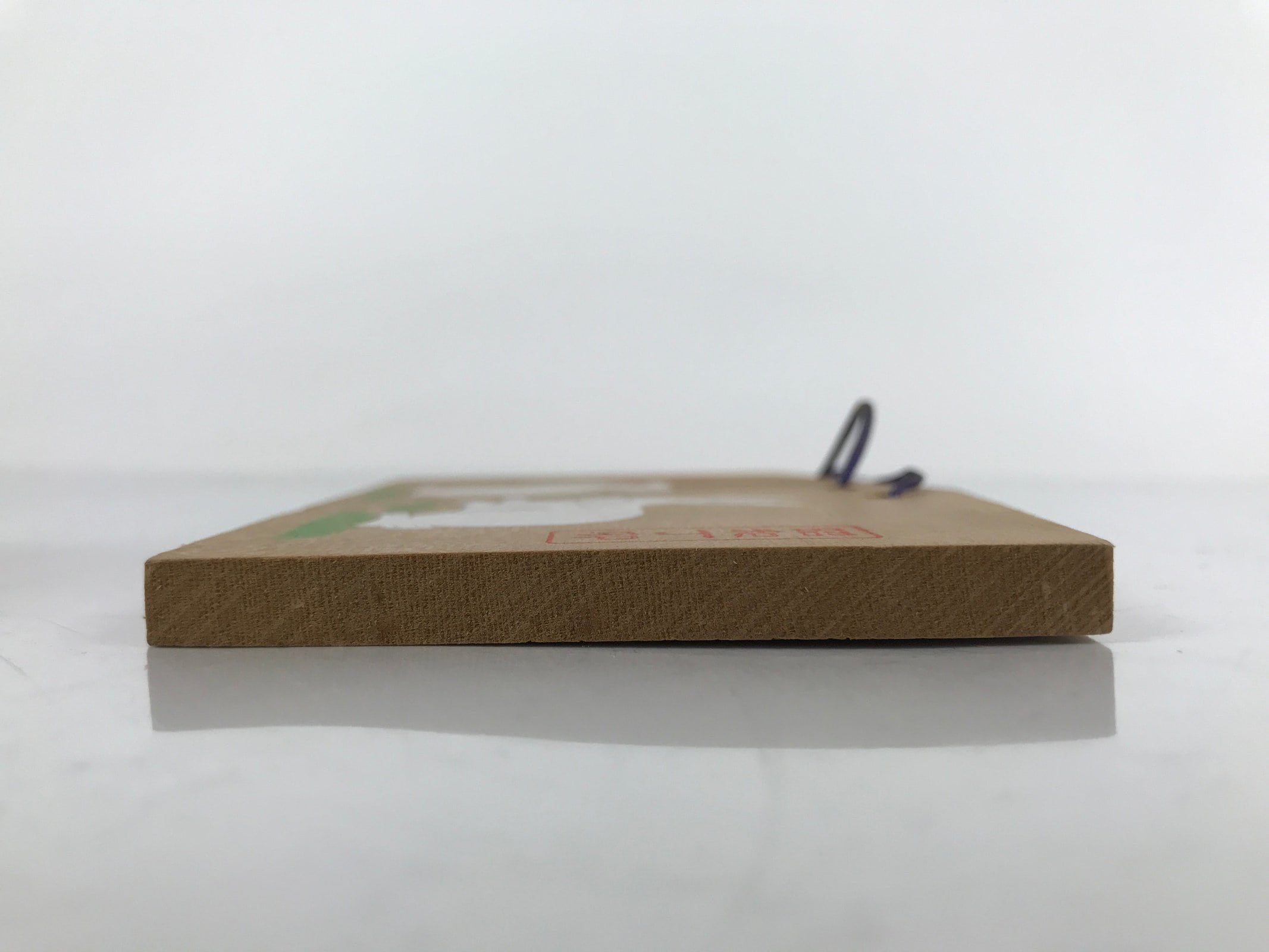 Japanese Wooden Shrine Plaque Ema Vtg Zodiac Rabbit Hanging Wish Shinto EM48