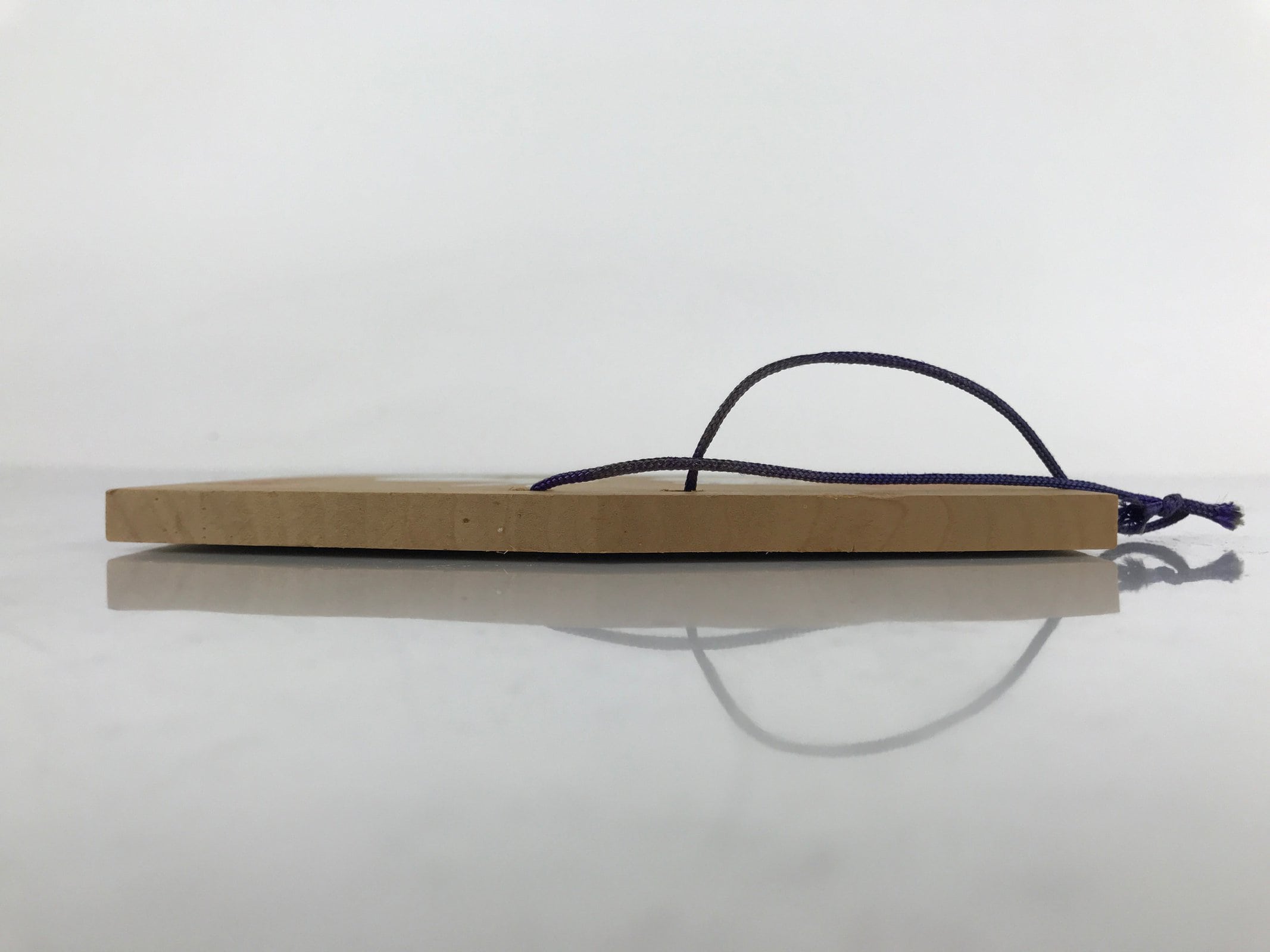 Japanese Wooden Shrine Plaque Ema Vtg Zodiac Rabbit Hanging Wish Shinto EM48