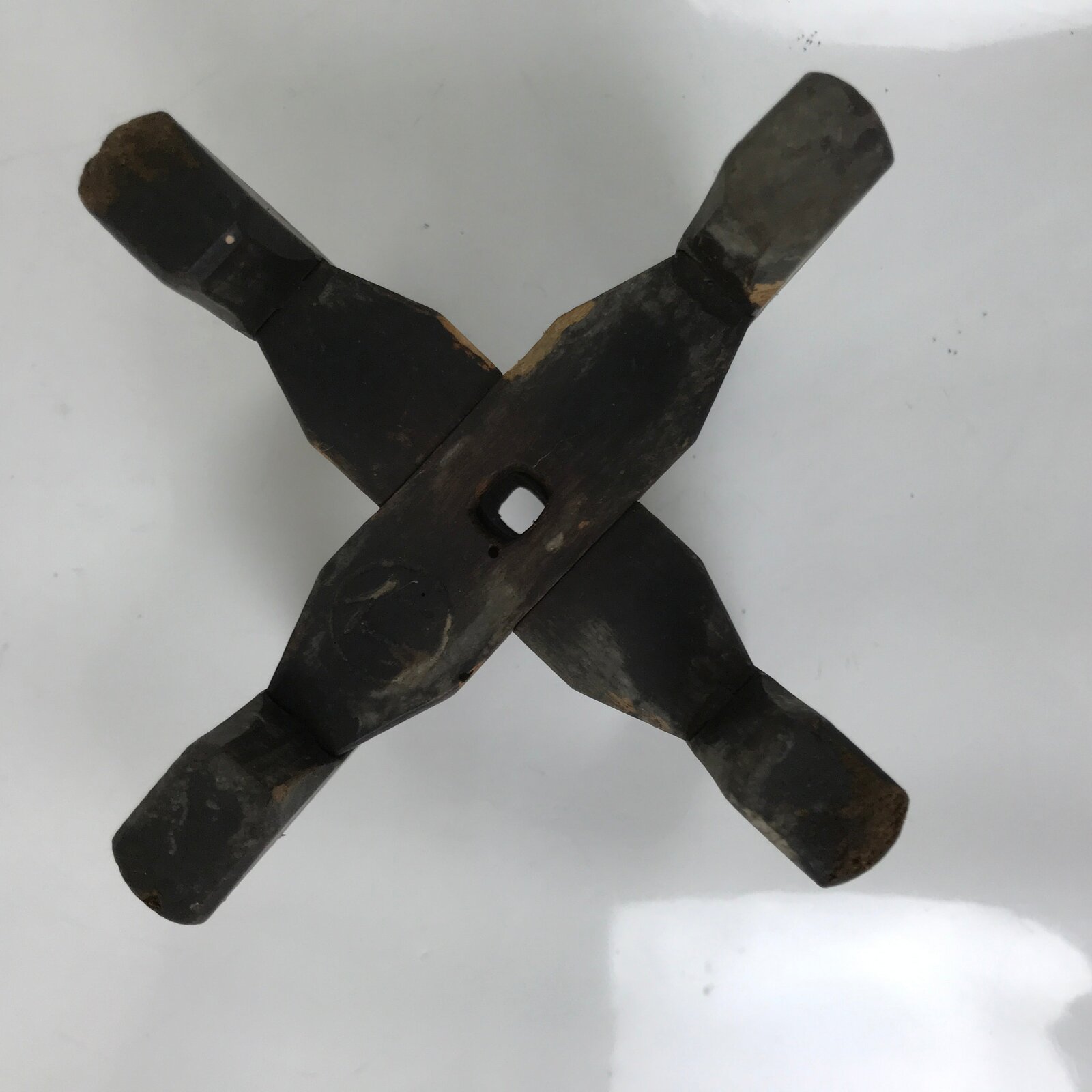 Japanese Wooden Silk Thread Spool Itomaki Vtg Bobbin Frame Spinning Wheel JK818