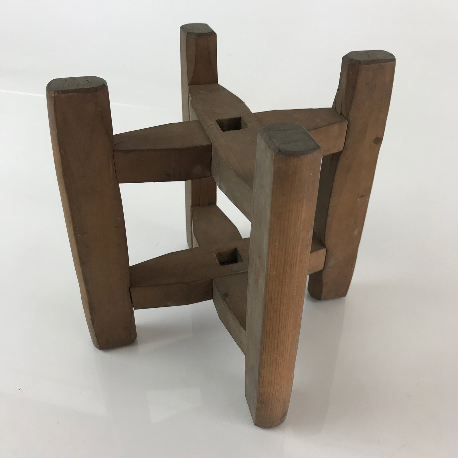 Japanese Wooden Spool Itomaki Vtg Thread Winding Frame Spinning Wheel JK414