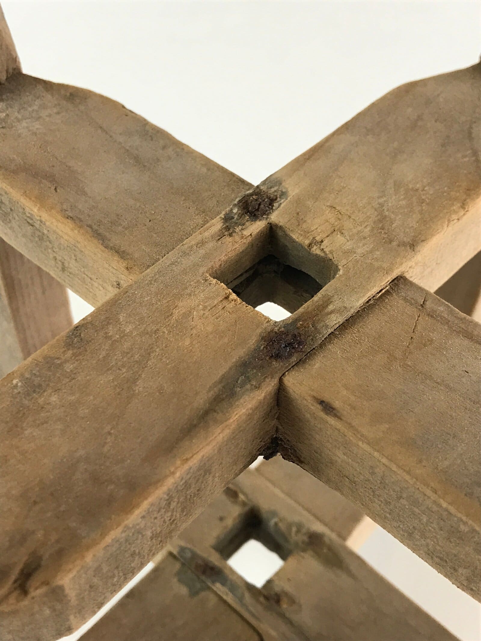 Japanese Wooden Spool Itomaki Vtg Thread Winding Frame Spinning Wheel JK415