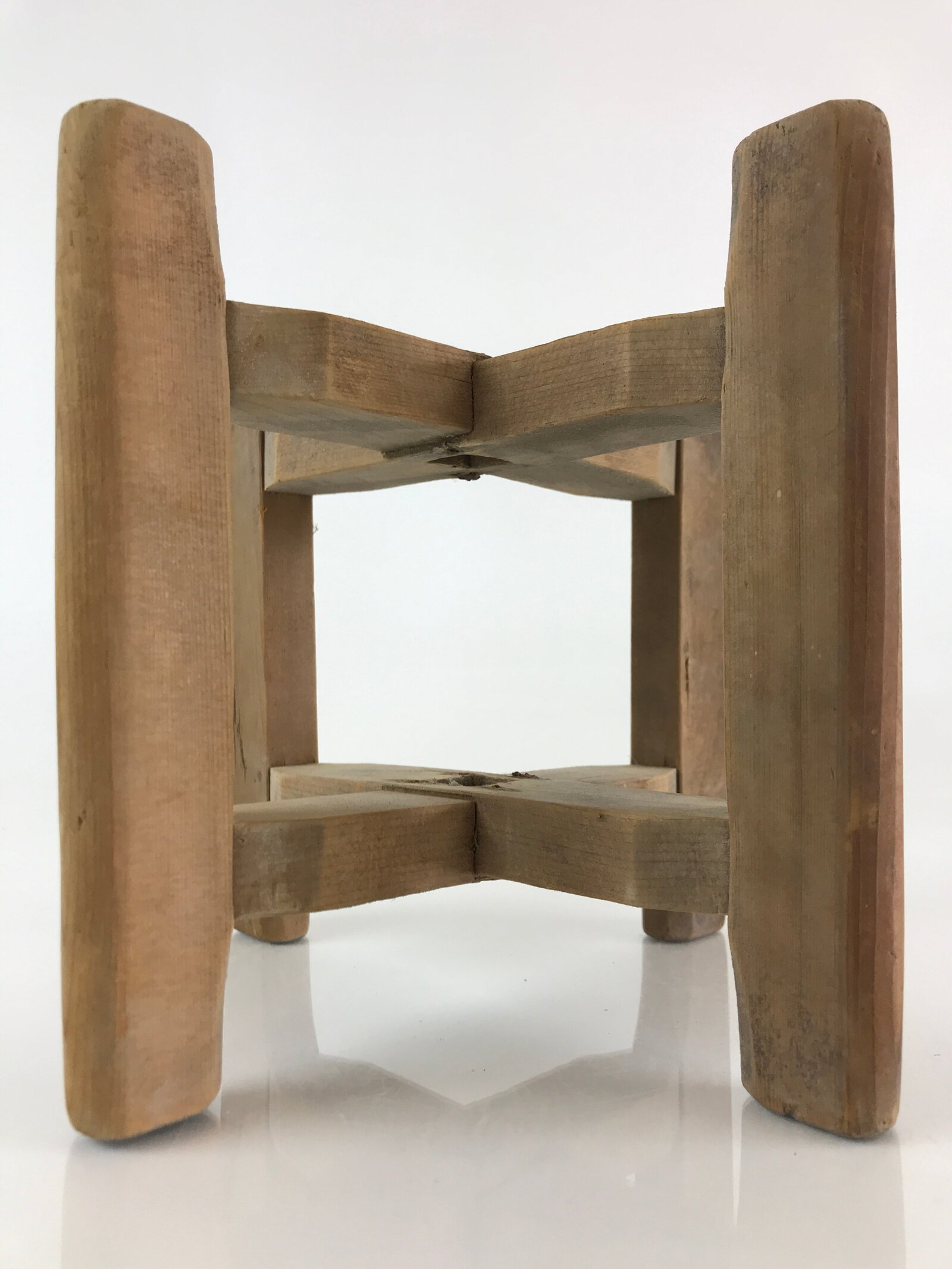 Japanese Wooden Spool Itomaki Vtg Thread Winding Frame Spinning Wheel JK415