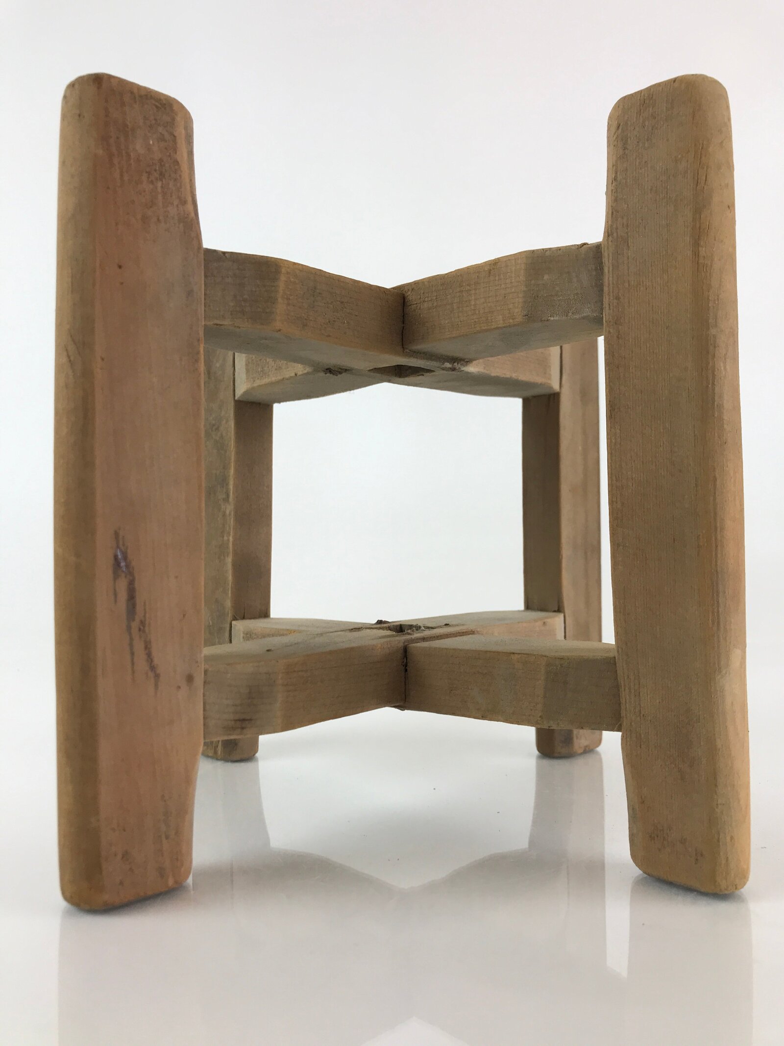 Japanese Wooden Spool Itomaki Vtg Thread Winding Frame Spinning Wheel JK415