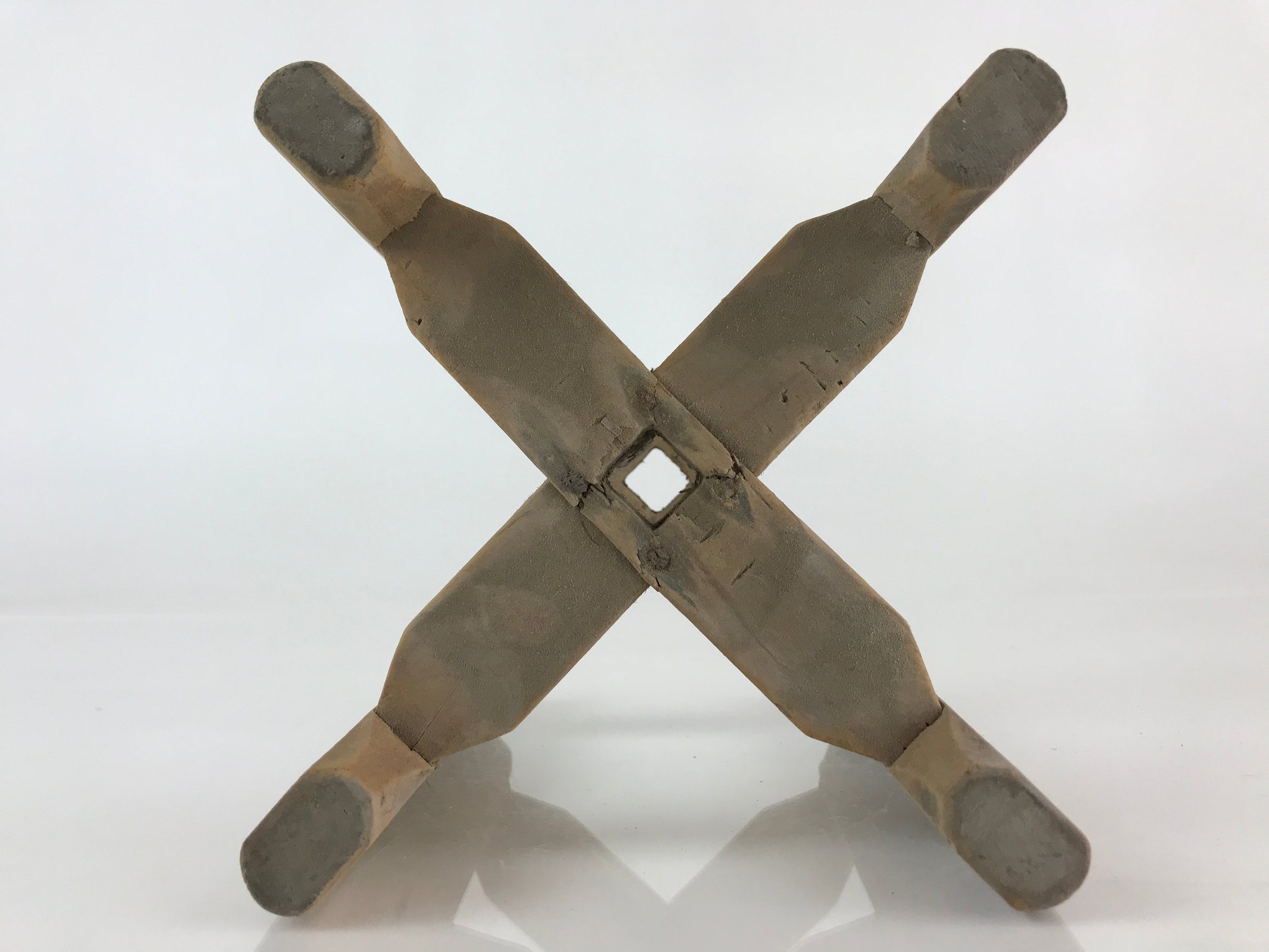 Japanese Wooden Spool Itomaki Vtg Thread Winding Frame Spinning Wheel JK415