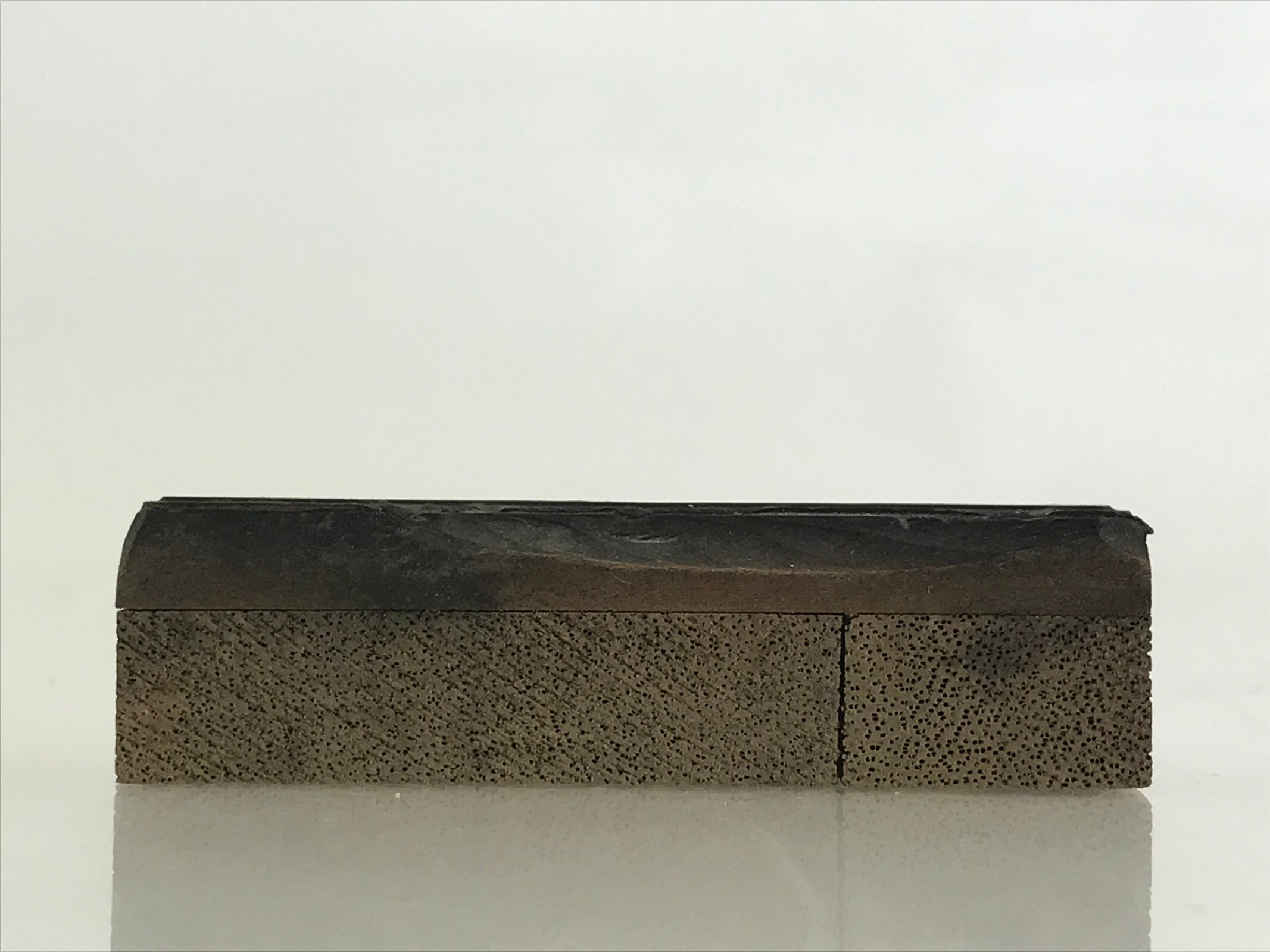 Japanese Wooden Stamp Hanko Inkan Vtg Metal Illustration Print Brown HS179